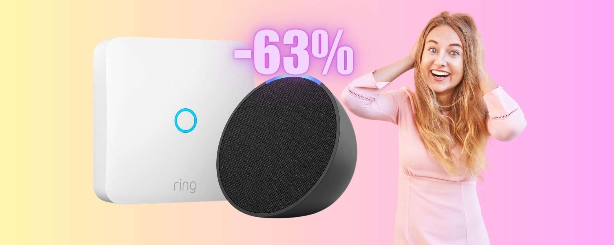 Ring Intercom + Echo Pop a PREZZO MAI VISTO (-63%)