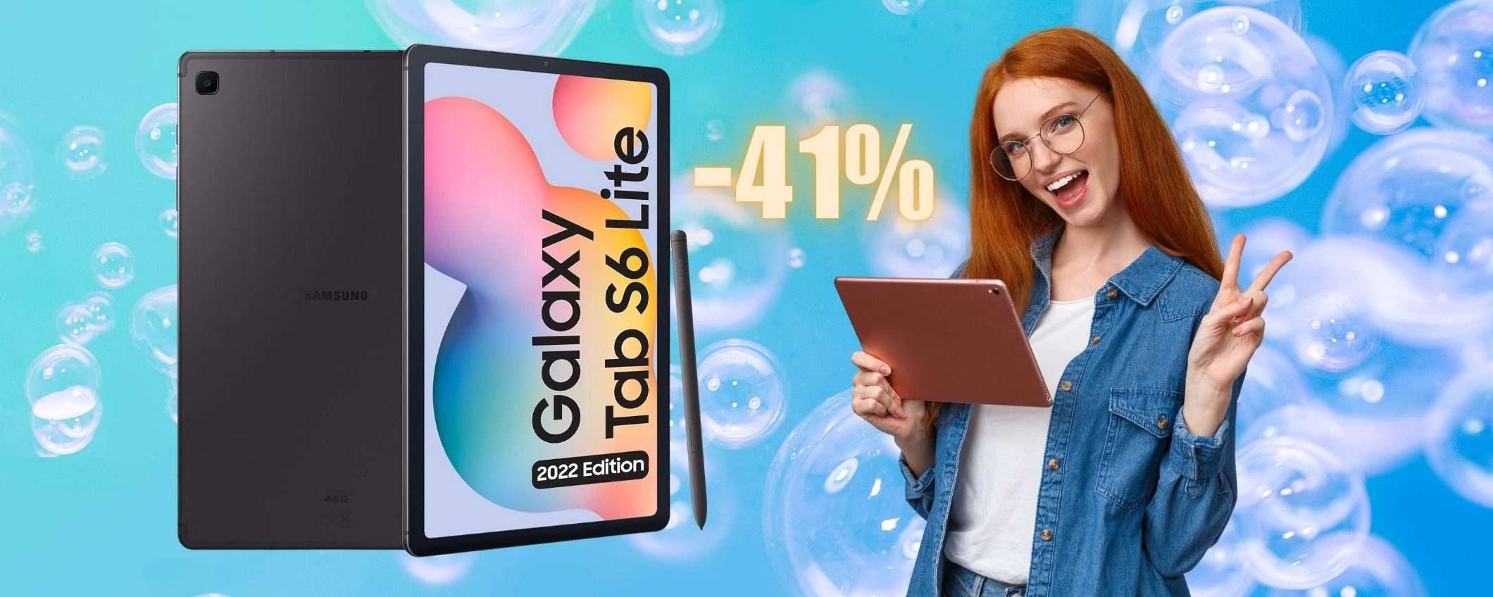 Samsung Galaxy Tab S6 Lite a PREZZO SCONVOLGENTE (-41%)