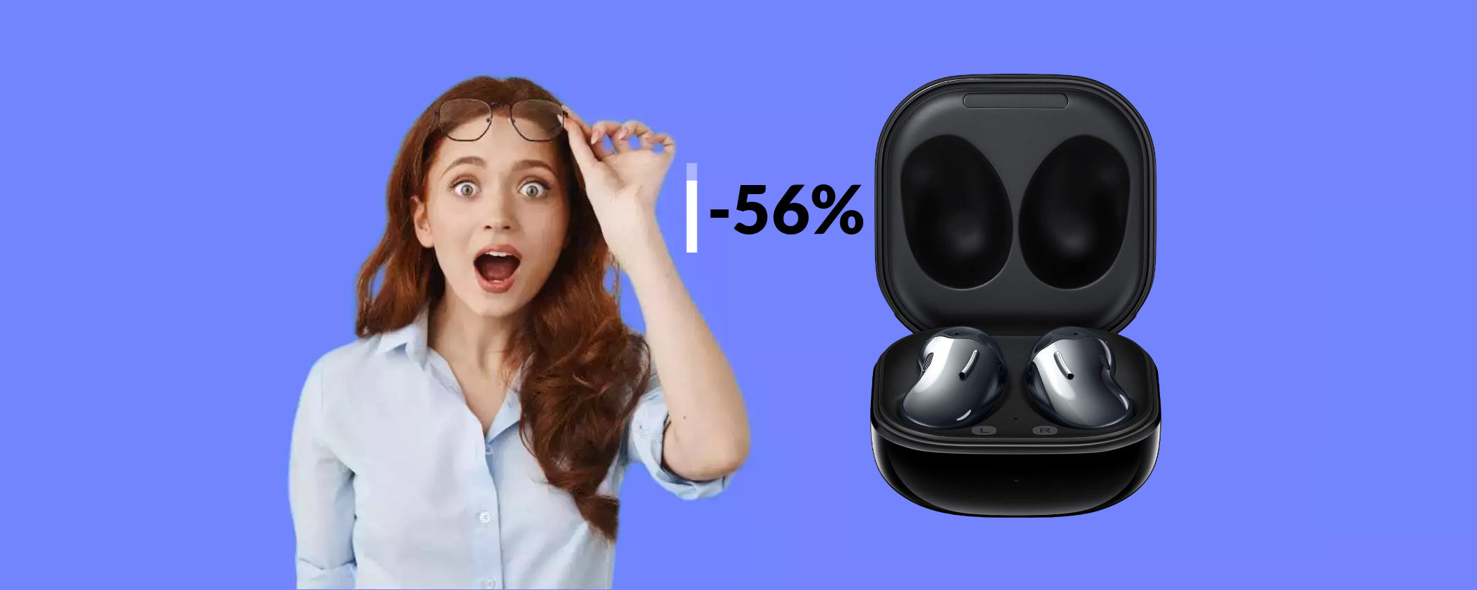 Samsung Galaxy Buds Live a 74€: MEGA SCONTO su Amazon