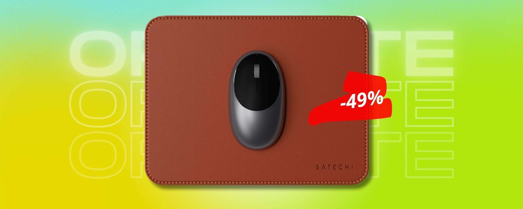 Scrivania PROFESSIONALE con tappetino mouse in ecopelle (-49%)