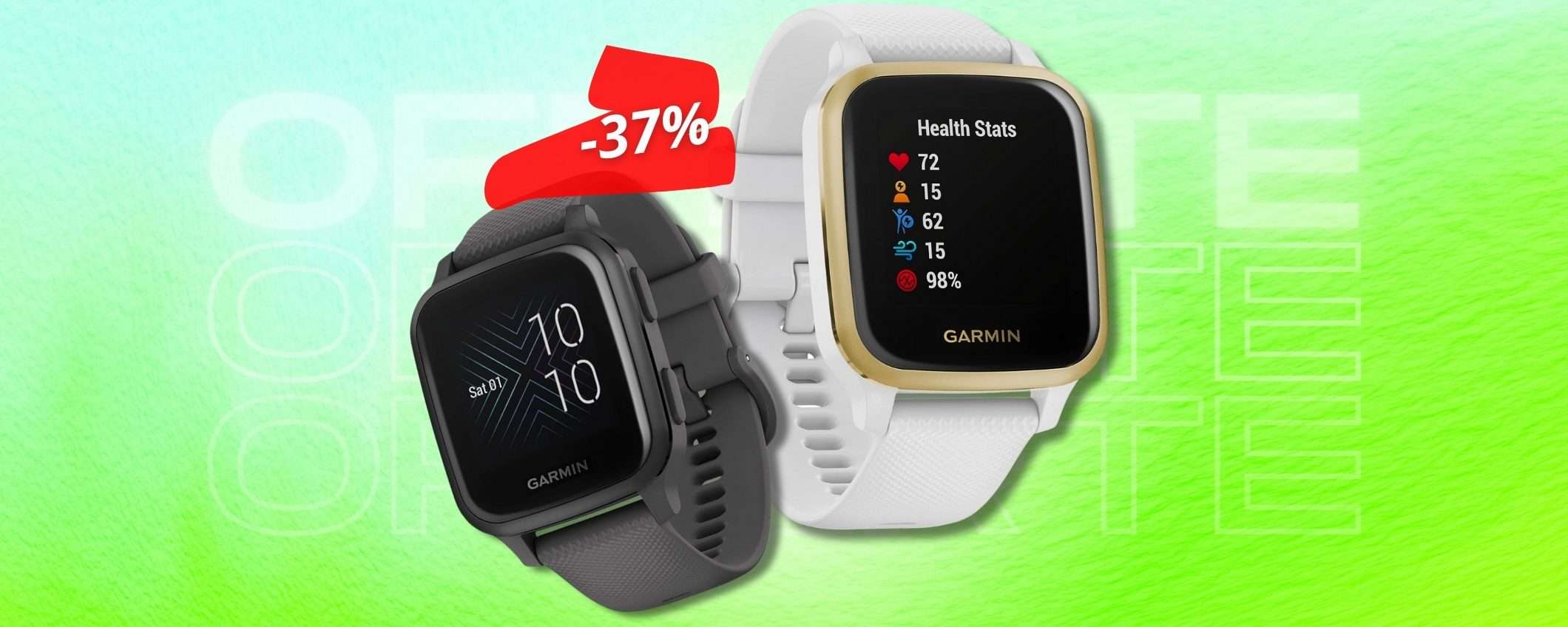 Garmin Venu SQ ed è già BLACK FRIDAY, smartwatch Premium a prezzo mini