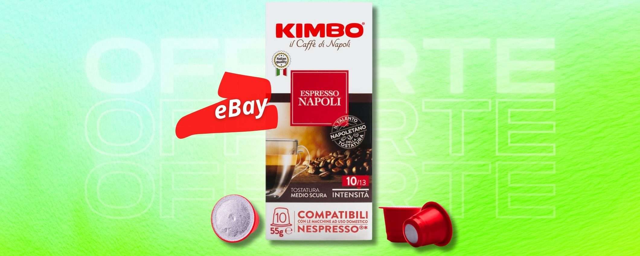 200 capsule KIMBO per Nespresso, gusto inconfondibile per espresso TOP