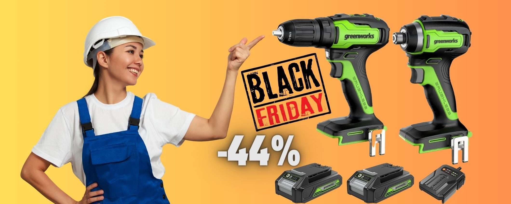 Trapano avvitatore: quasi DUE al PREZZO di UNO al Black Friday