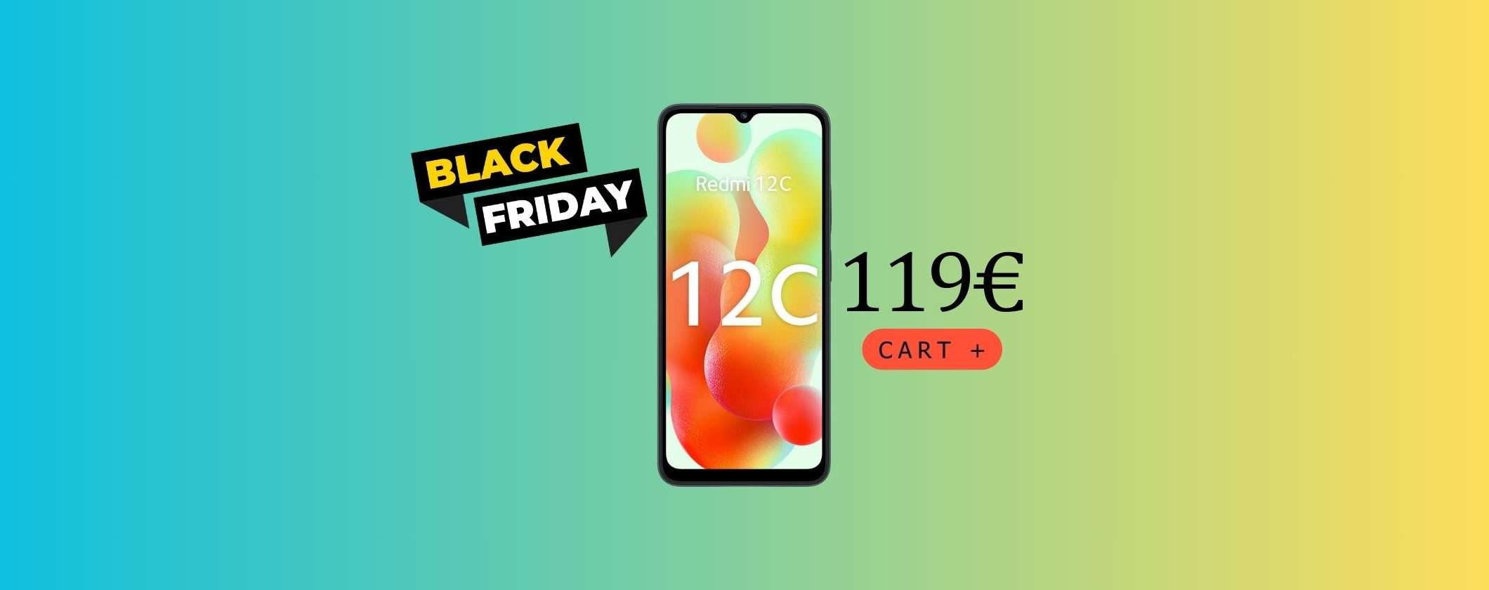 Xiaomi Redmi 12C: solo 119€ al Black Friday di Unieuro