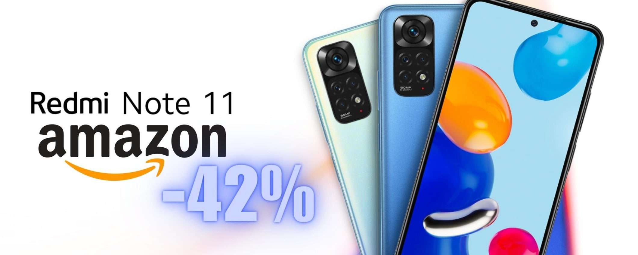 Xiaomi Redmi Note 11 a PREZZO SHOCK su Amazon (-42%)