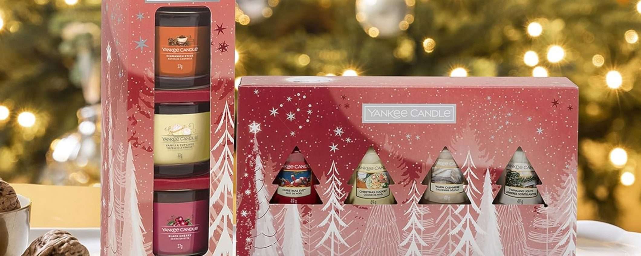 Yankee Candle box Natale con 3 candele a 14€ su Amazon: MERAVIGLIA