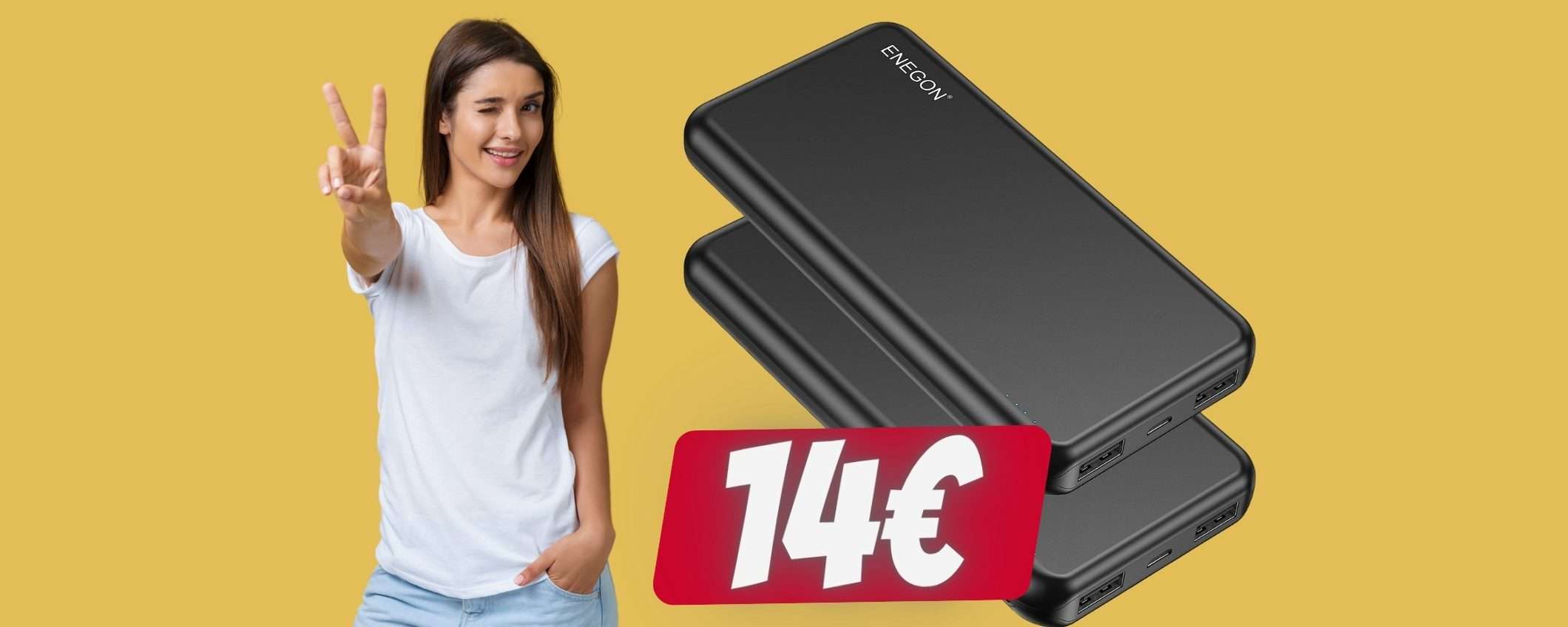 2 Power Bank al PREZZO di 1 con lo SCONTO del 50% di Amazon