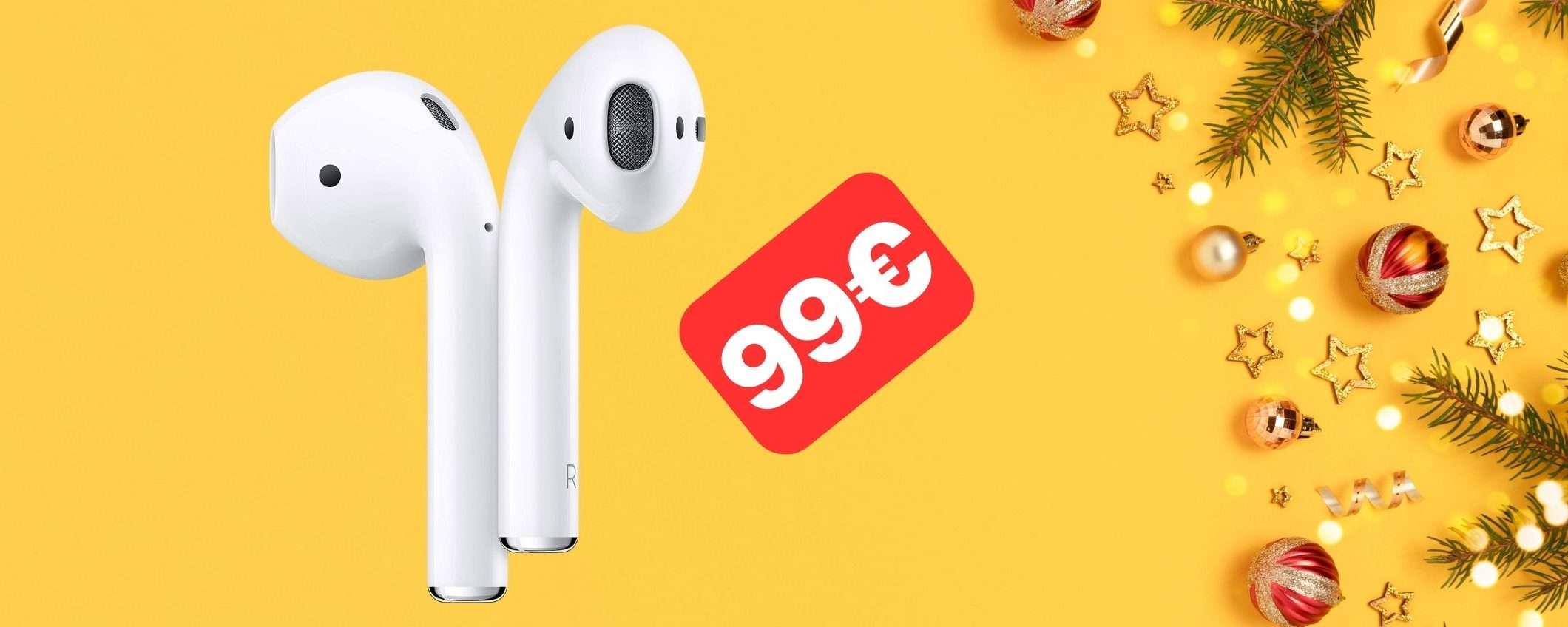 Apple AirPods a 99 euro: OFFERTONA DI NATALE Amazon