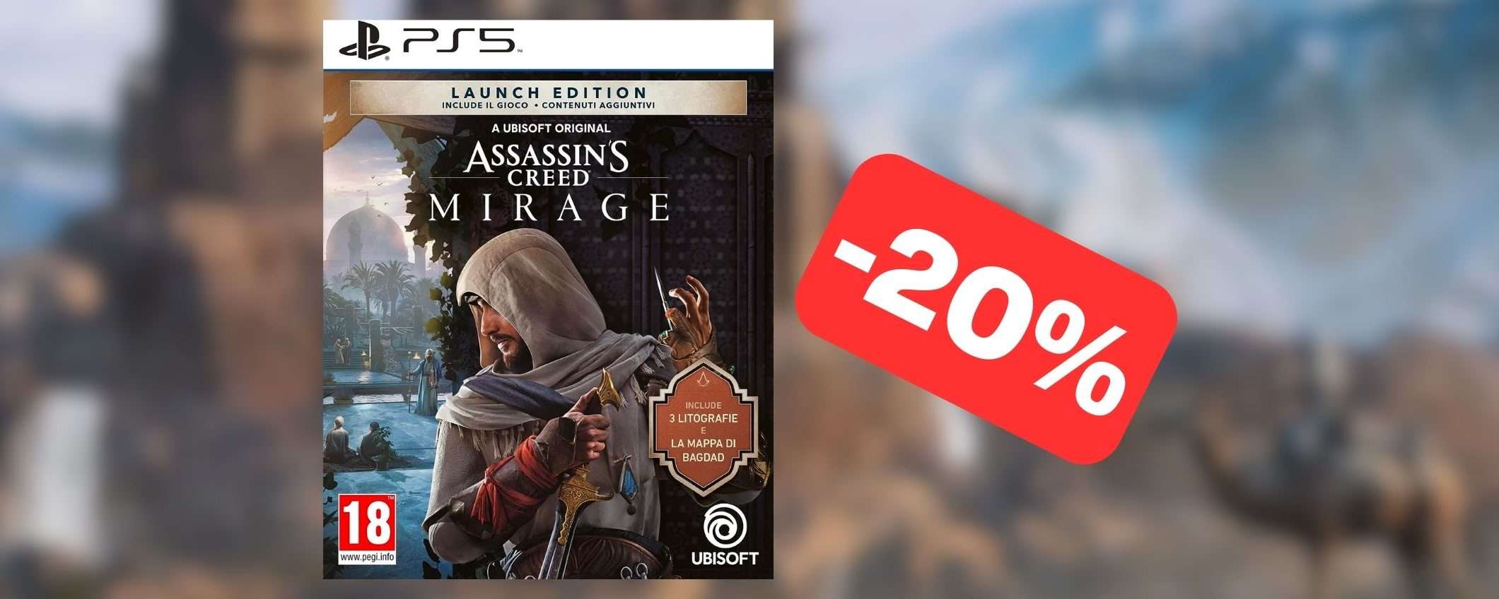 Assassin's Creed Mirage è tornato in OFFERTA su Amazon (-20%)