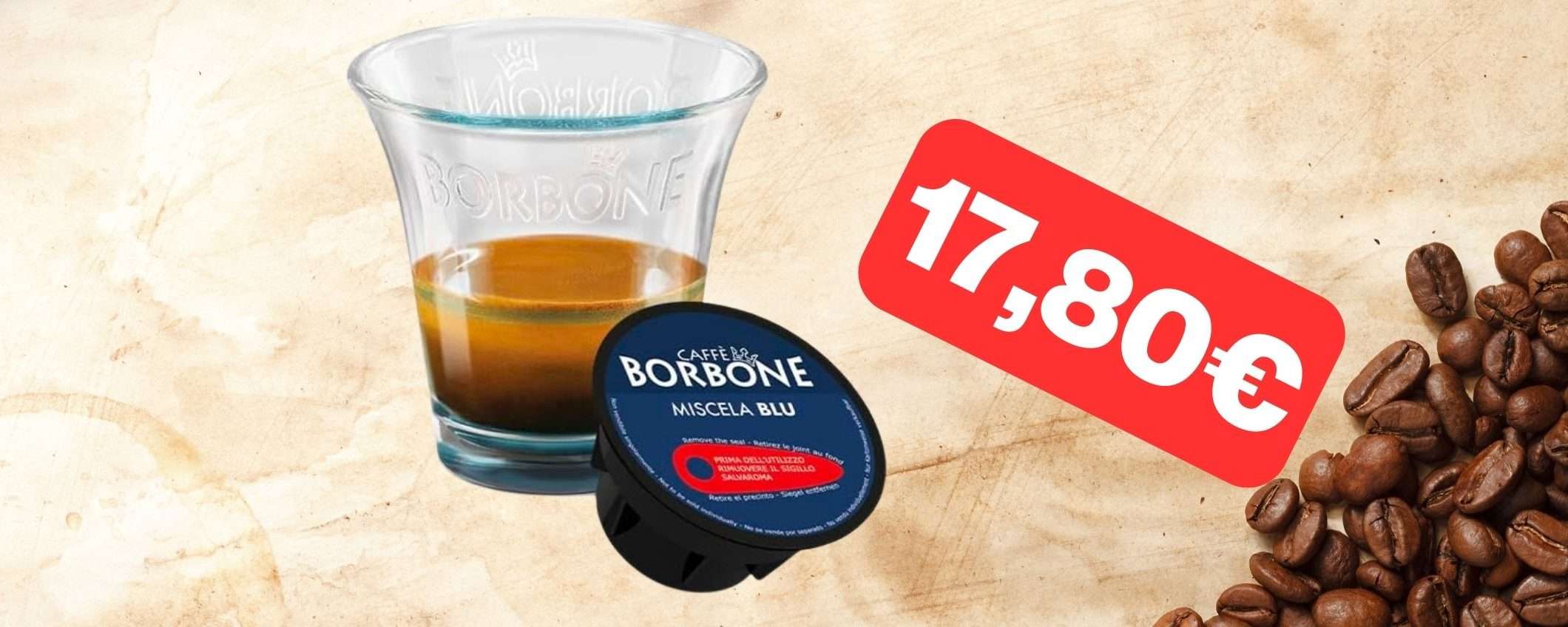 Caffè Borbone Miscela Blu: 90 capsule a soli 17,80 euro su Amazon