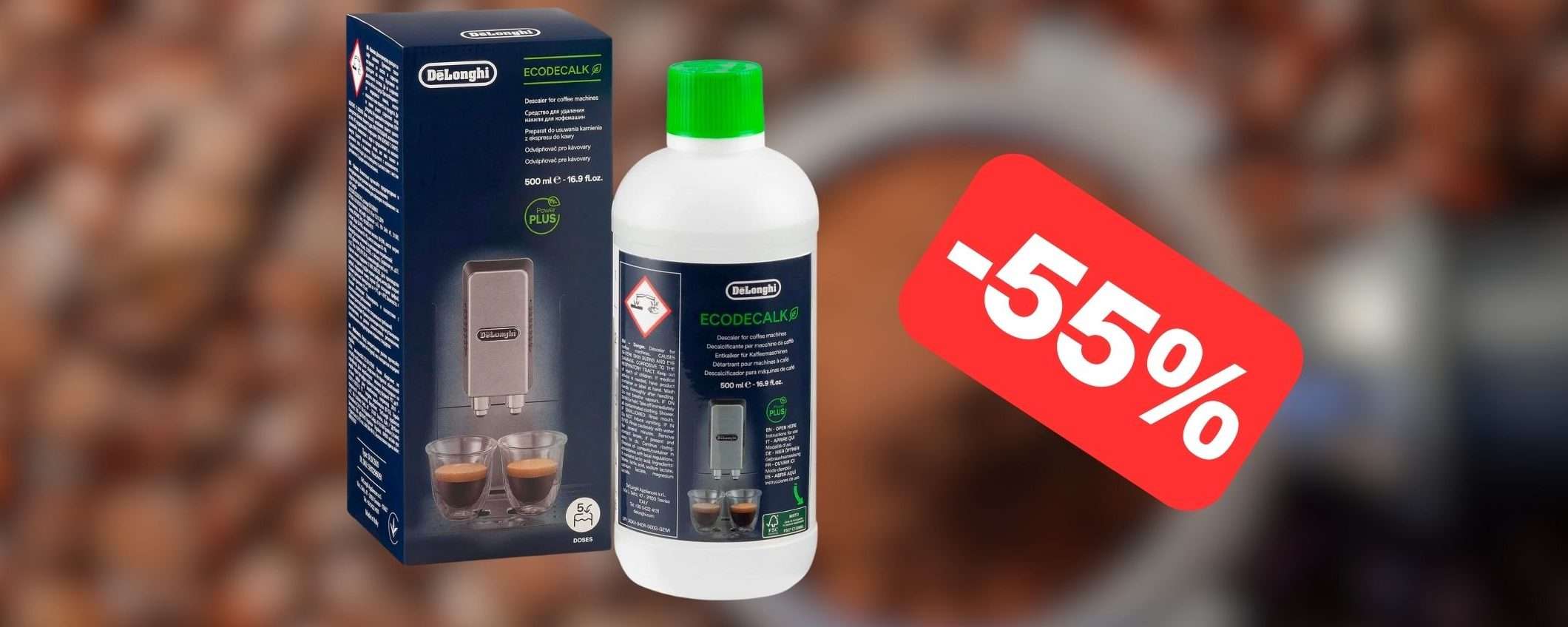 Decalcificante universale macchine da caffè in OFFERTA su Amazon (-55%)