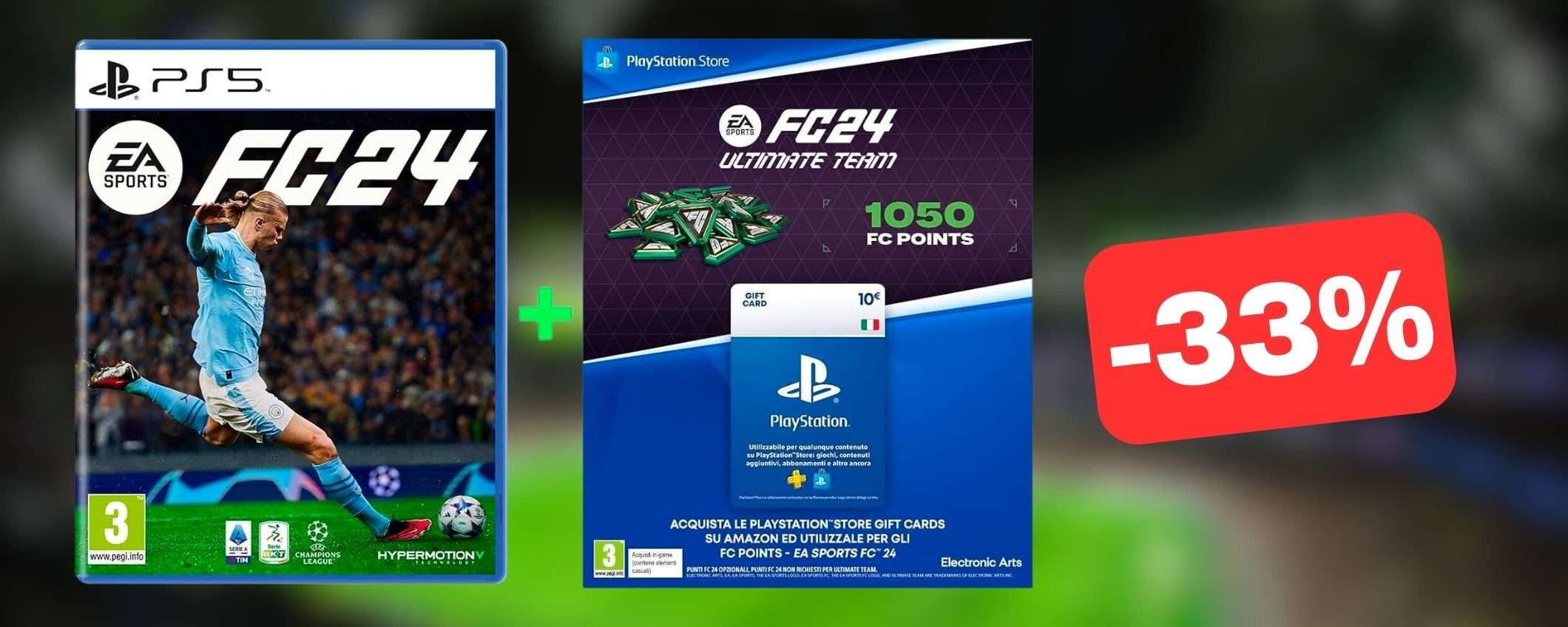 FC 24 (FIFA) con 1050 FUT Points in SUPER OFFERTA Amazon (-33%)