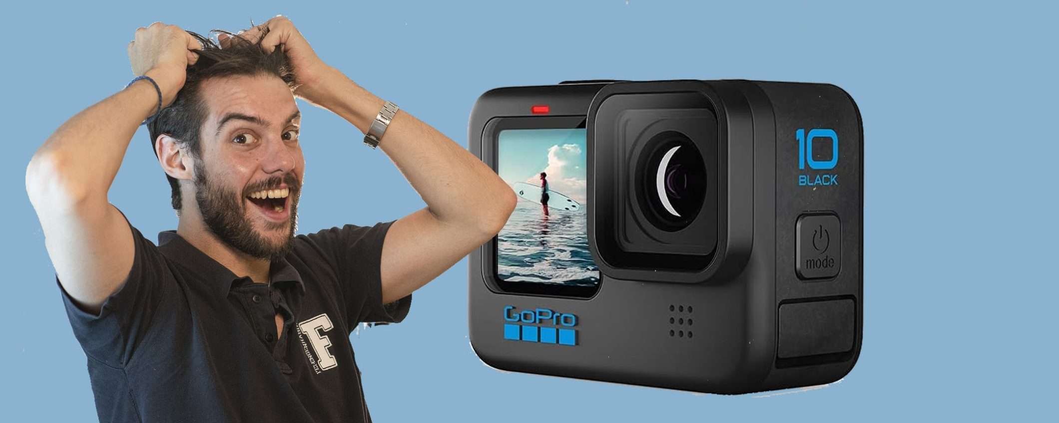 GoPro HERO10 Black in offerta SUPER su Amazon, anche a rate!