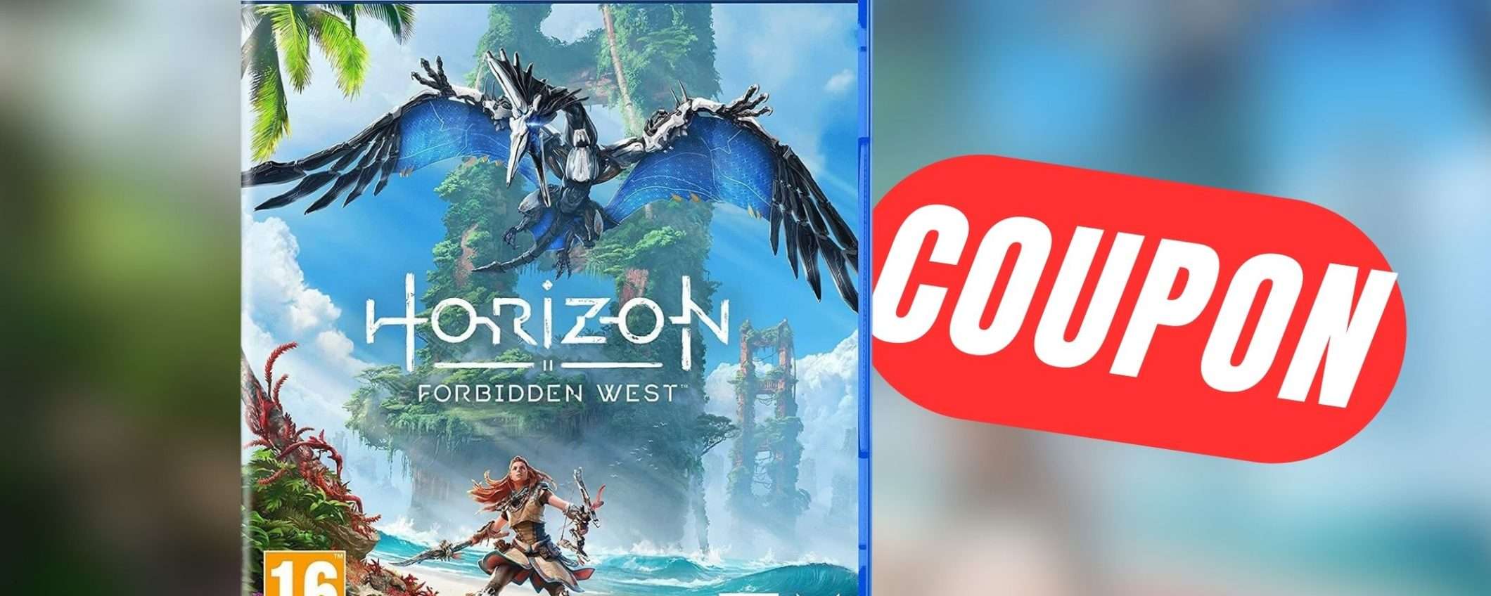 Il fantastico Horizon Forbidden West per PS5 crolla di prezzo grazie al COUPON!