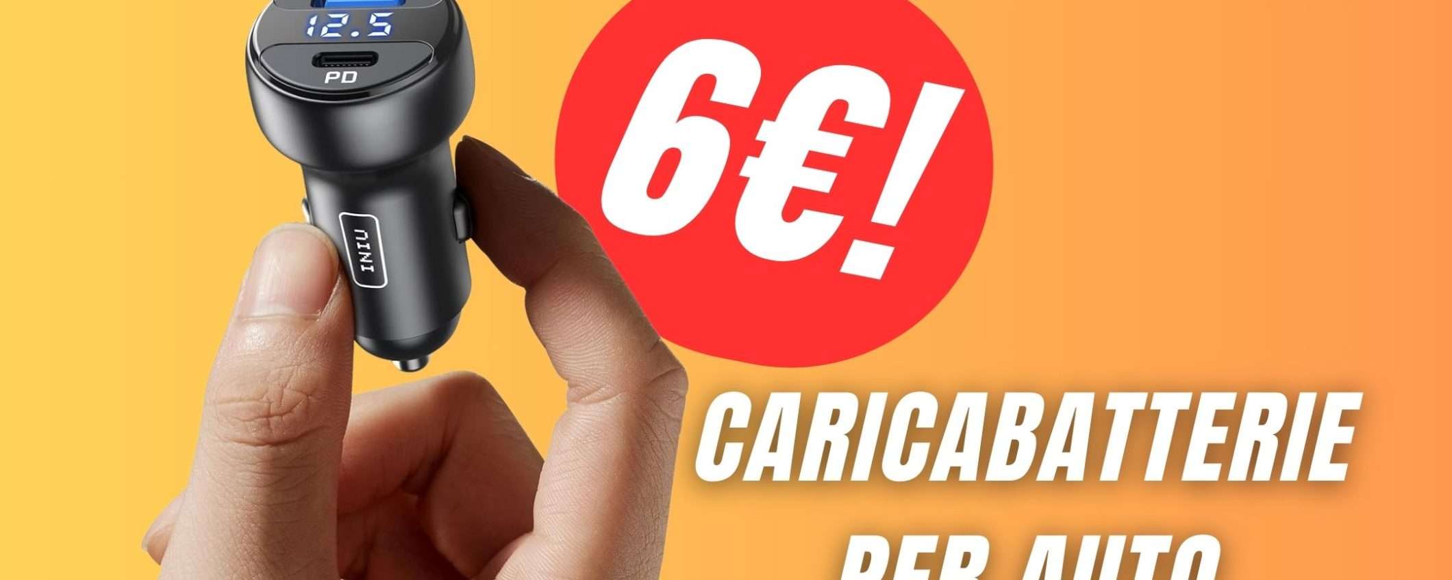 SCONTO FOLLE per il Caricabatterie da Auto grazie al COUPON