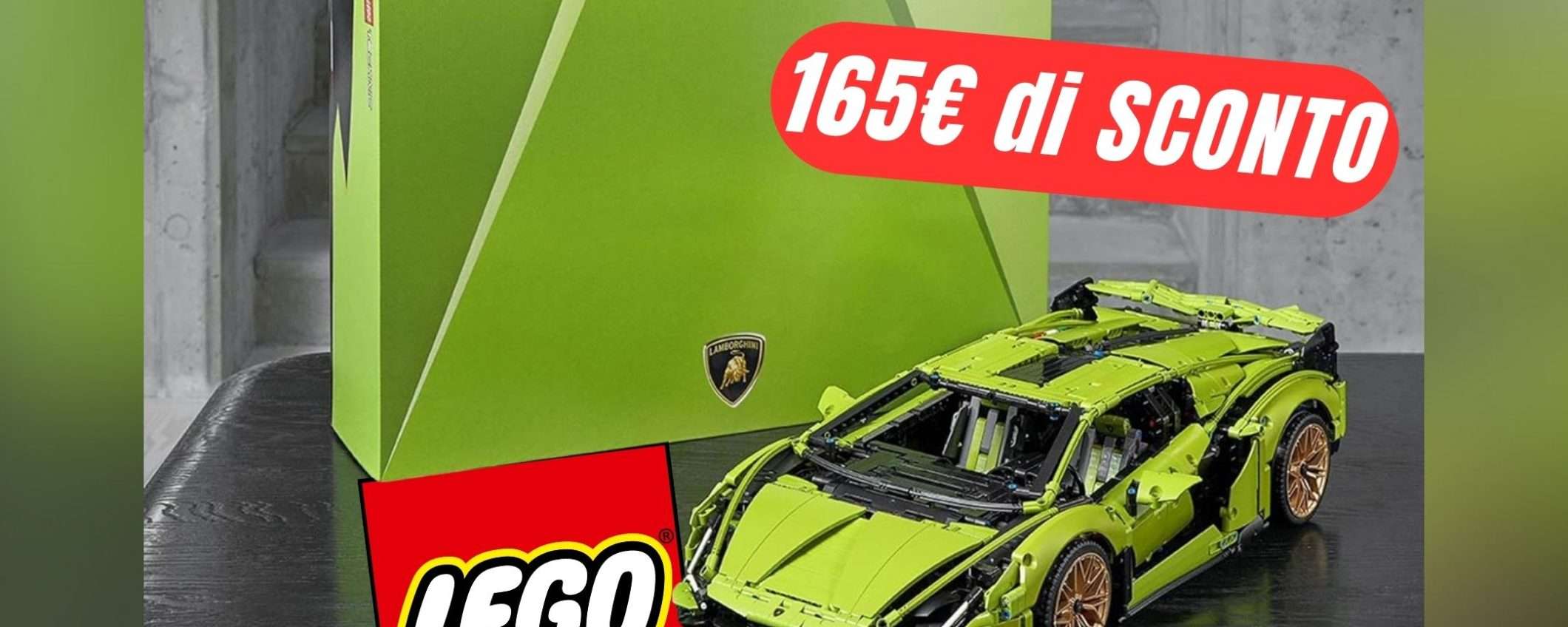 165€ di sconto per la Lamborghini Sián FKP 37 LEGO!