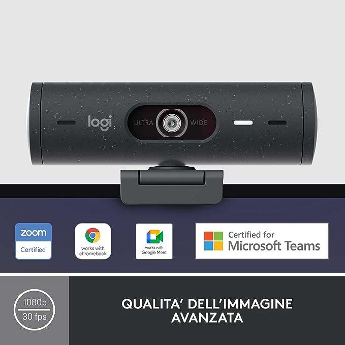 Webcam Logitech in super offerta su Amazon: tante funzionalità avanzate ad un prezzo wow