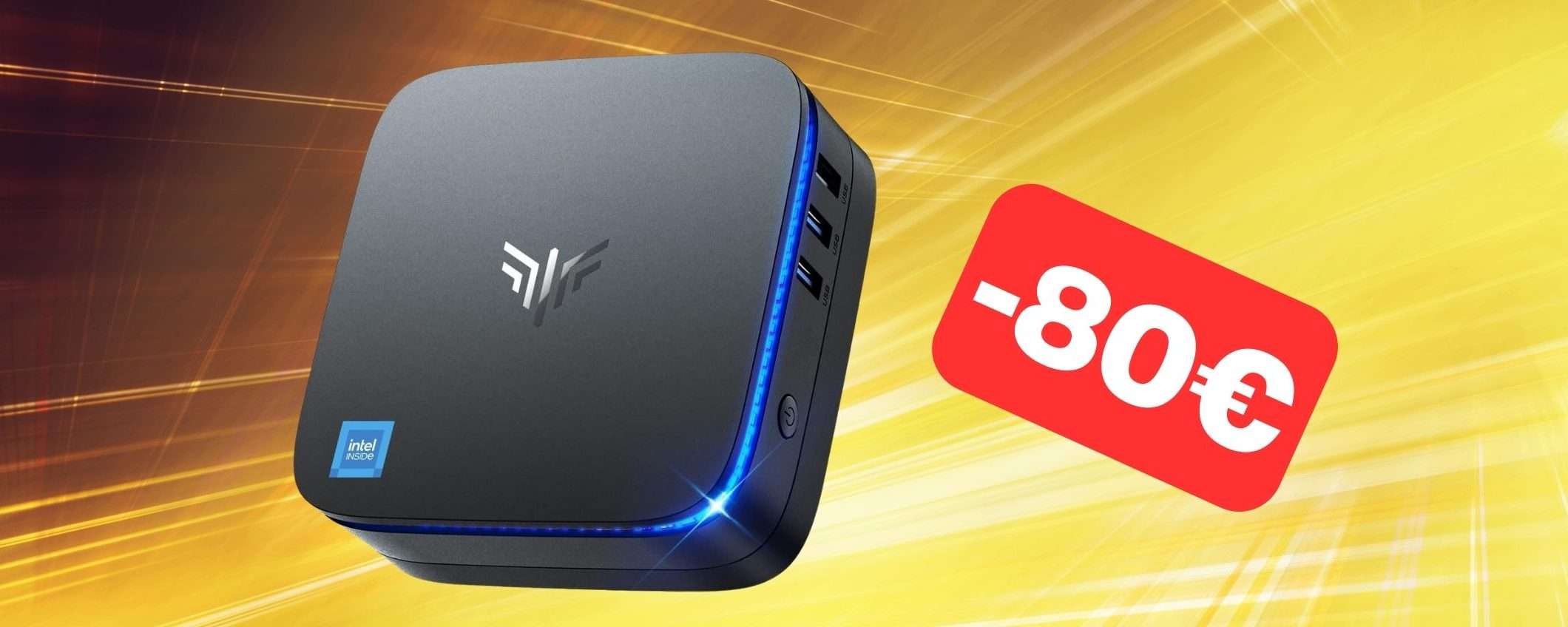 Mini PC con 16GB RAM + 512GB SSD in SUPER SCONTO su Amazon