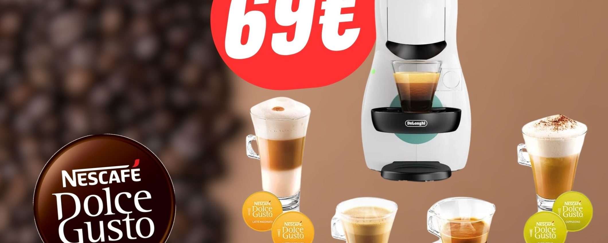 La Macchina da Caffè Nescafé Dolce Gusto è scontata di 21€!