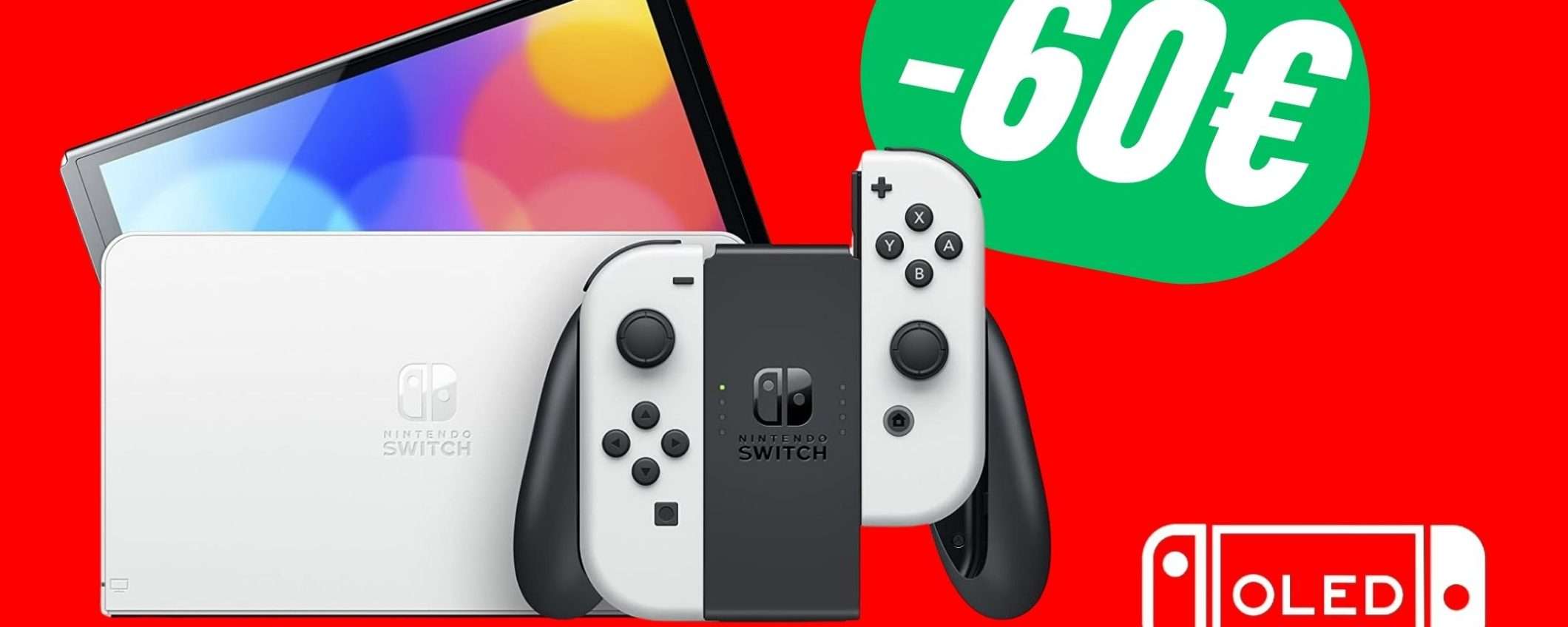 La nuovissima Nintendo Switch OLED crolla a soli 289€!