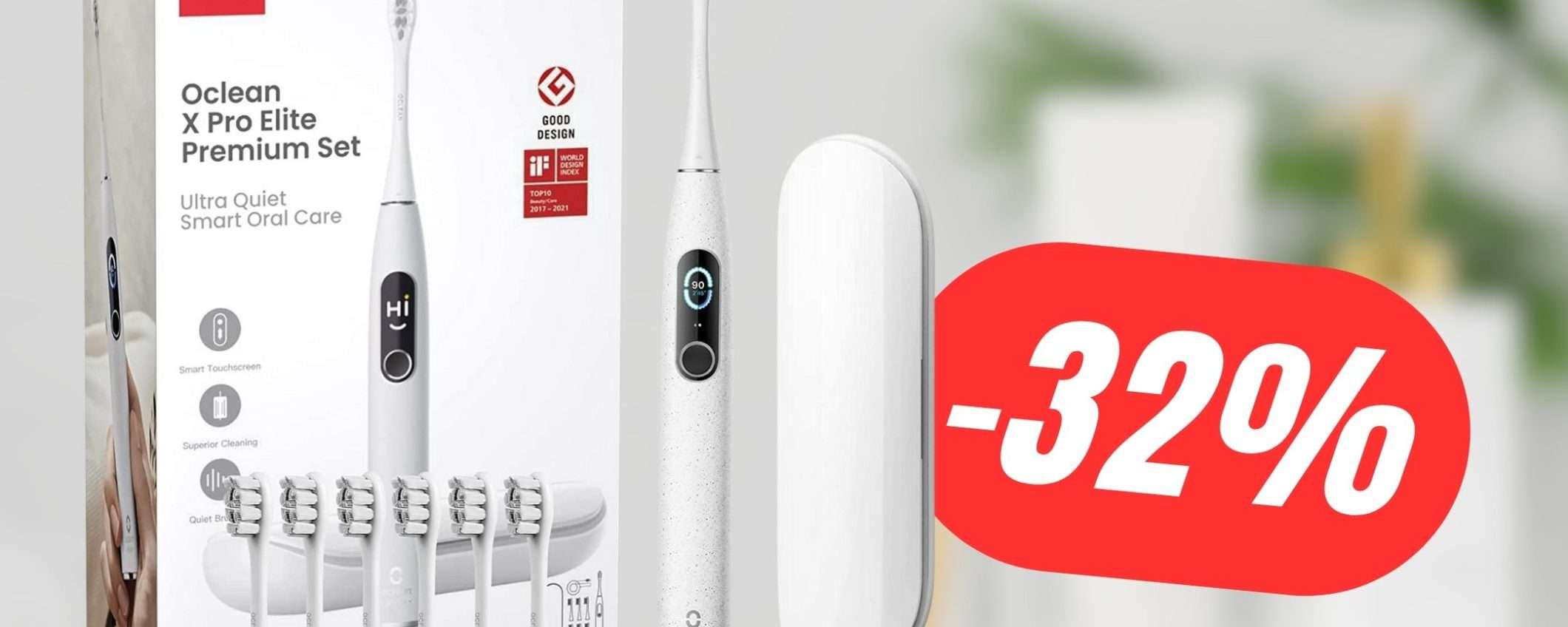 Lo Spazzolino Elettrico Oclean X Pro con 7 Testine è in sconto del 32%!