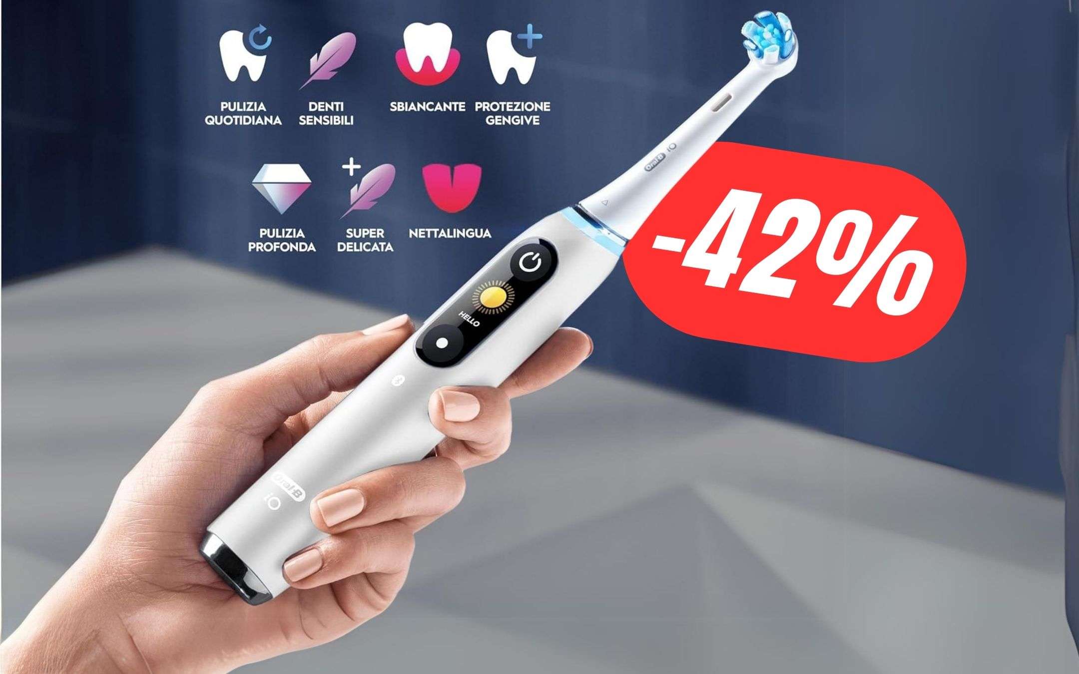 Oral-B iO 9N Bianco Spazzolino Elettrico