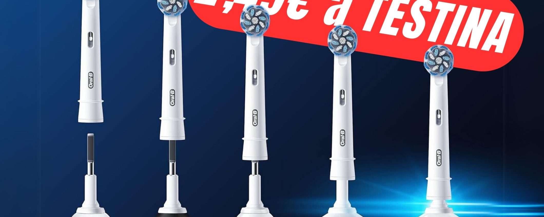 Con questo SCONTO pagherai 10 Testine Oral-B solo 2,49€ l'una!