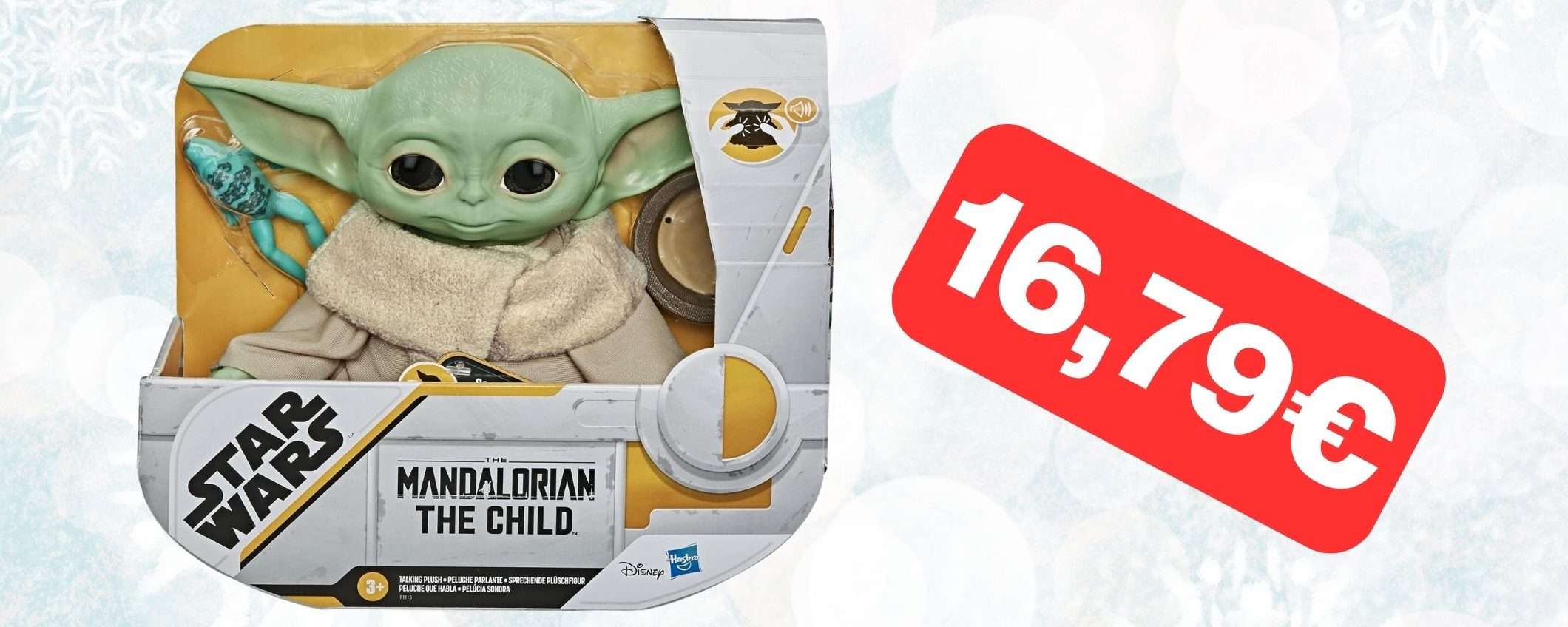 Il peluche di Baby Yoda (Grogu) ad un SUPER PREZZO su Amazon (-58%)