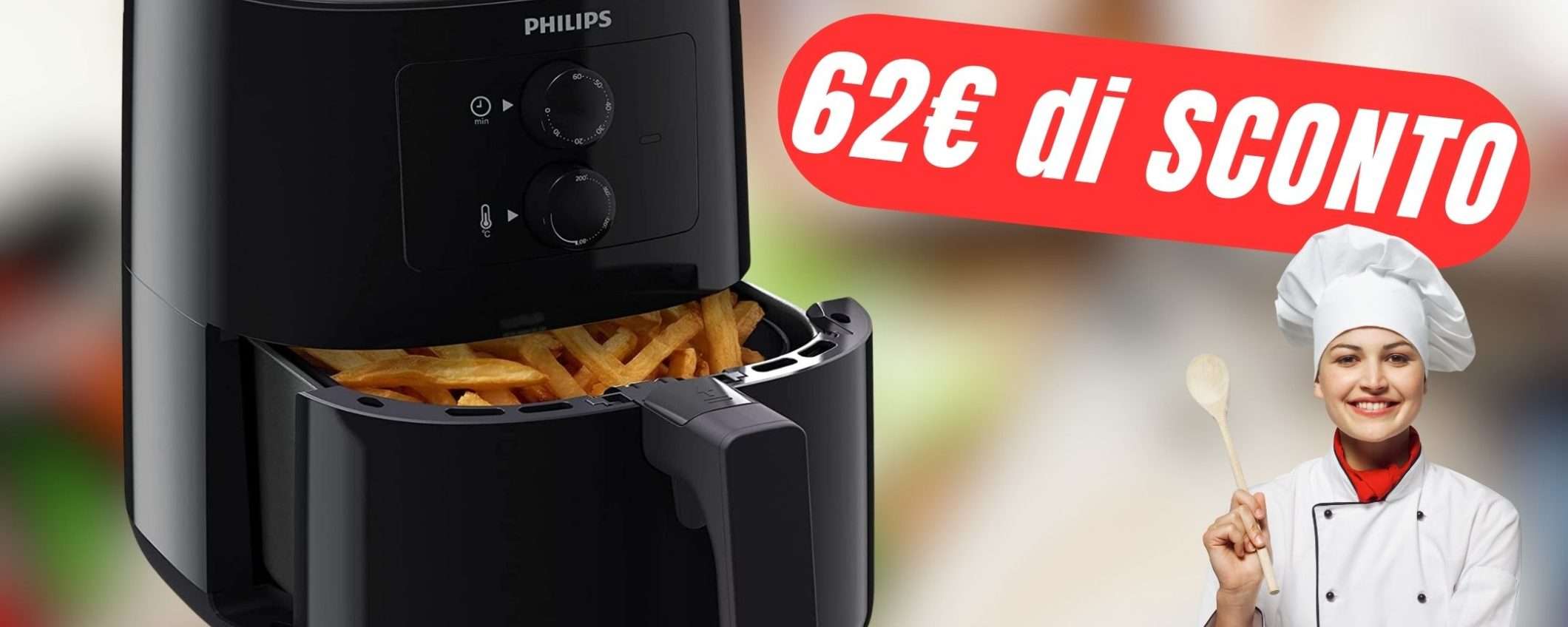 SCONTO+COUPON per la Friggitrice ad Aria Philips da 4,1L!