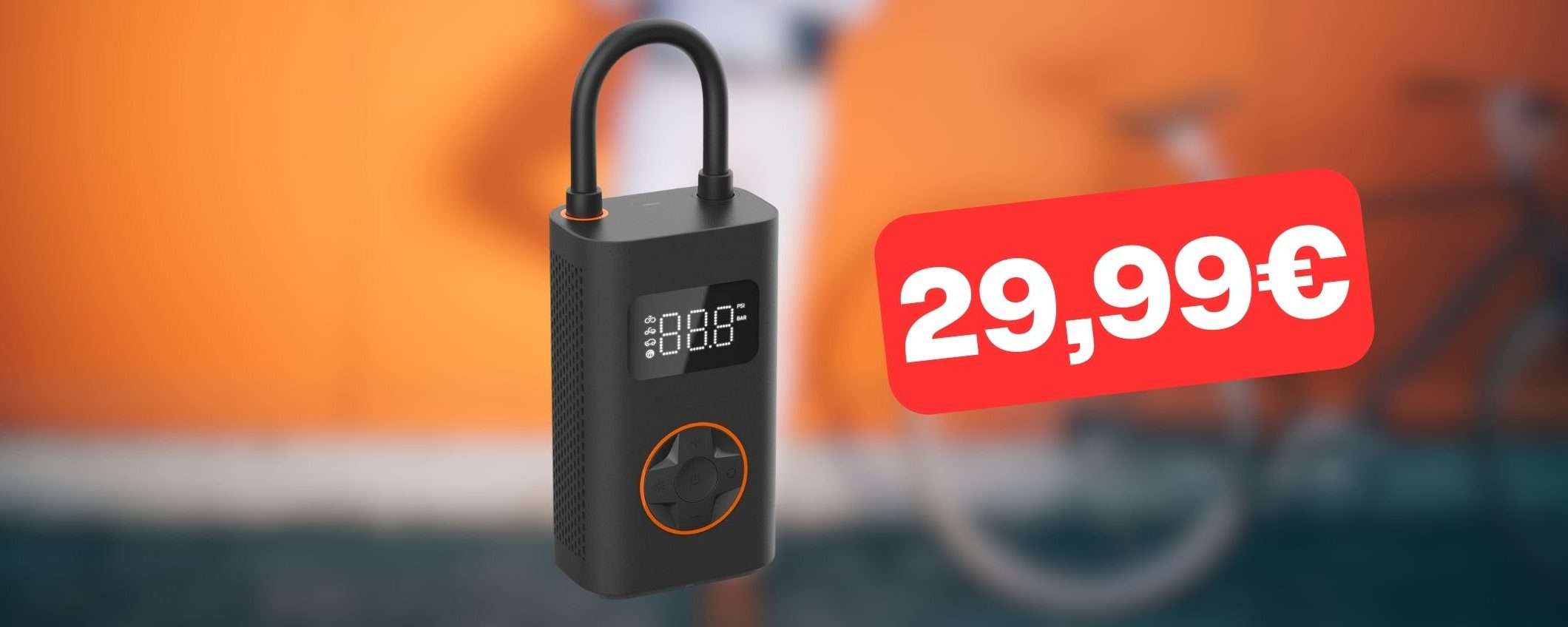 Pompa elettrica per bici: su Amazon ti bastano 29€ con questo sconto