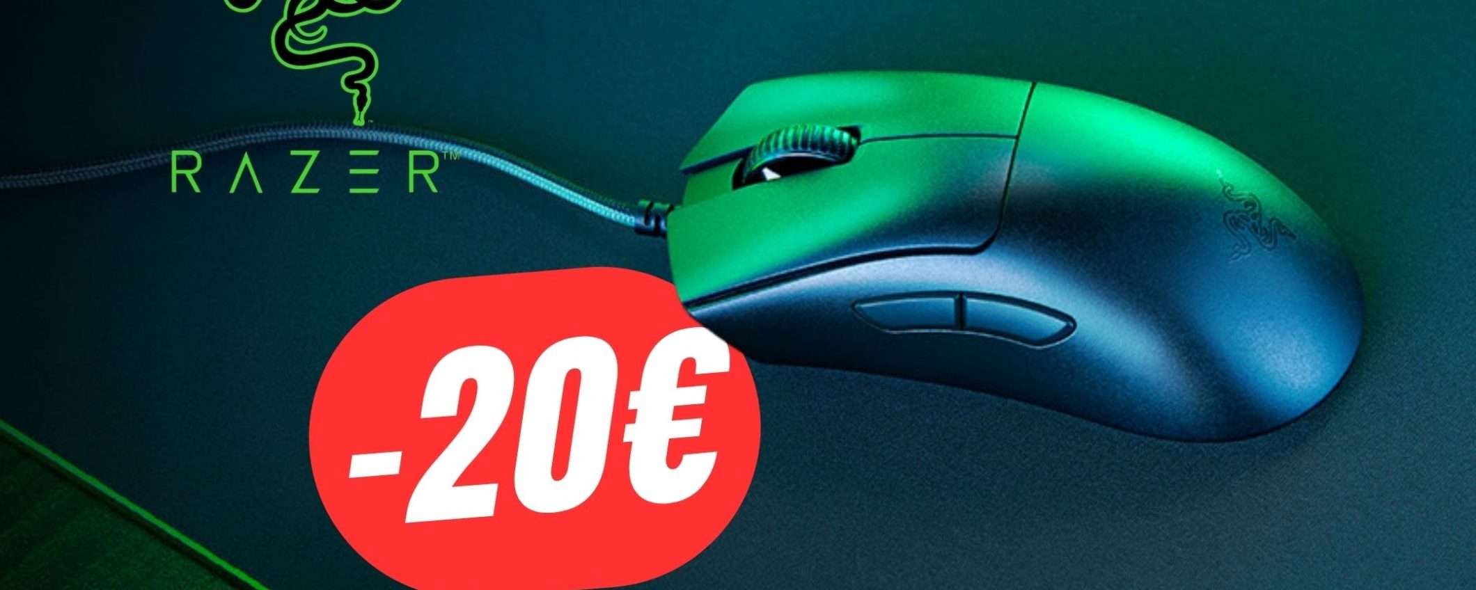 Uno dei Mouse da Gaming migliori di sempre CROLLA a 20€ in meno su Amazon!