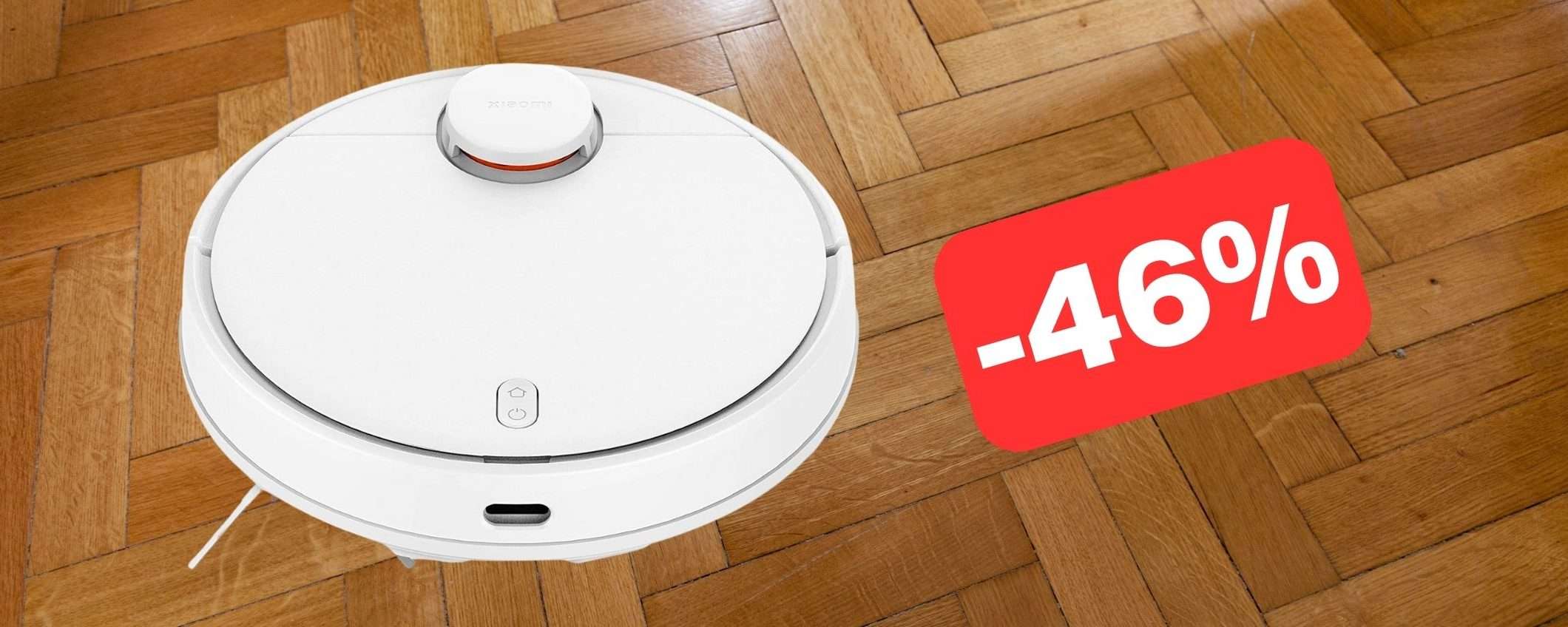 Robot aspirapolvere e lavapavimenti Xiaomi in MEGA SCONTO su Amazon (-46%)