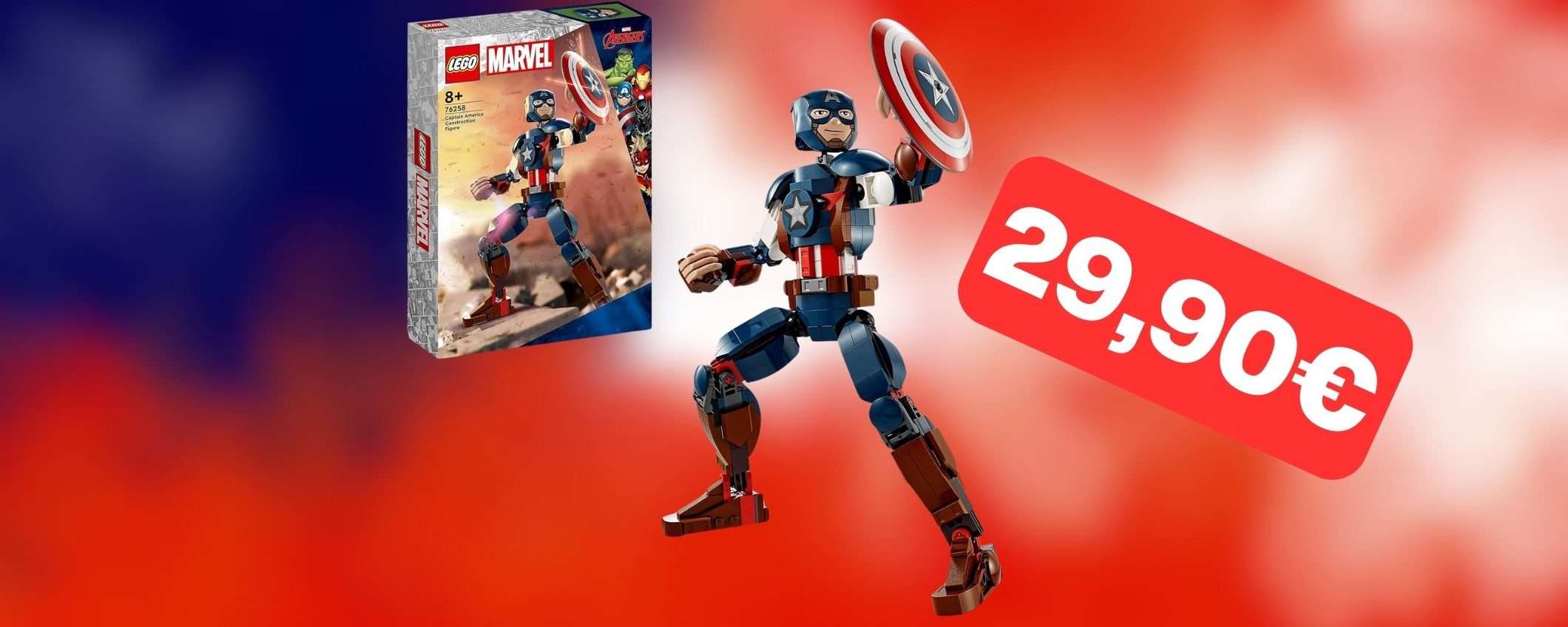 Set LEGO Action Figure Captain America a soli 29,90€: offerta Amazon (-21%)