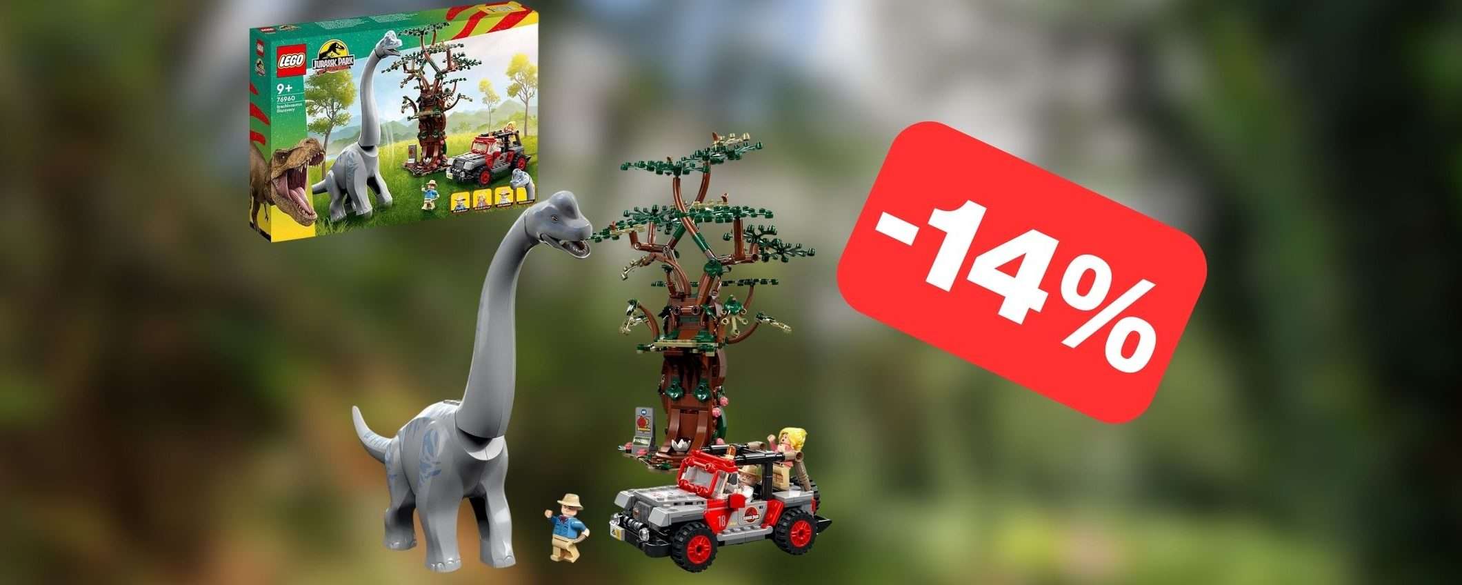 Set LEGO Jurassic Park in offerta: il regalo di Natale più bello