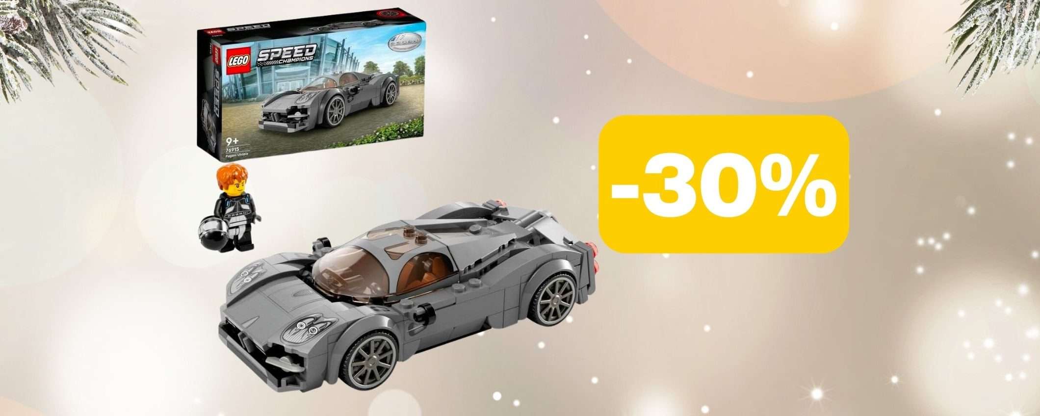 Il modellino Pagani Utopia in formato LEGO in SUPER SCONTO Amazon (-30%)