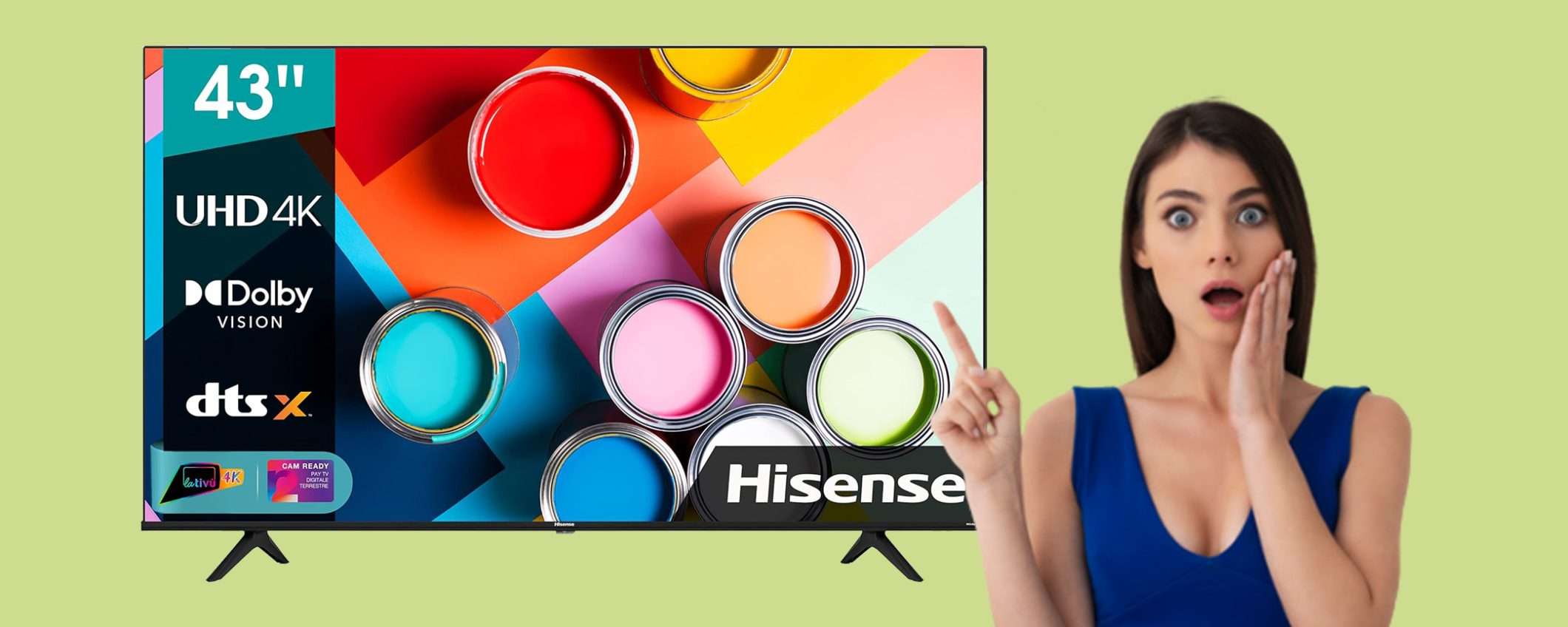 Smart TV Hisense UHD 4K da 43