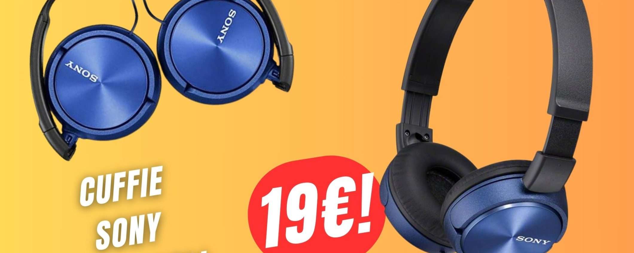 Le iconiche Cuffie di Sony CROLLANO a 19€ grazie a questo SCONTO