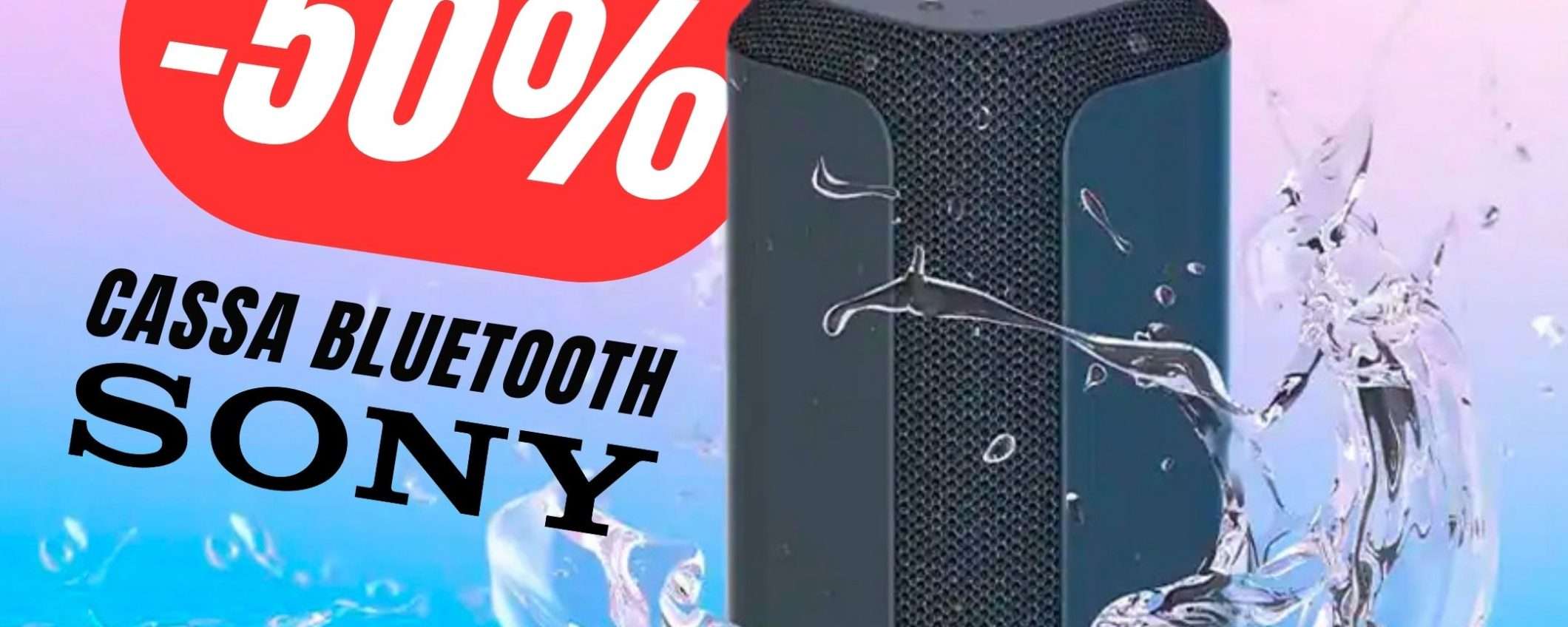 MINIMO STORICO per la Cassa Bluetooth indistruttibile di Sony!