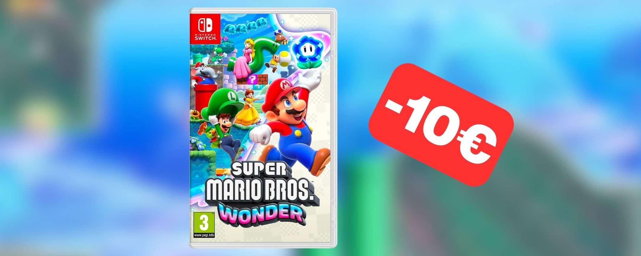 Regala Super Mario Bros. Wonder per Natale: 10€ di SCONTO su Amazon