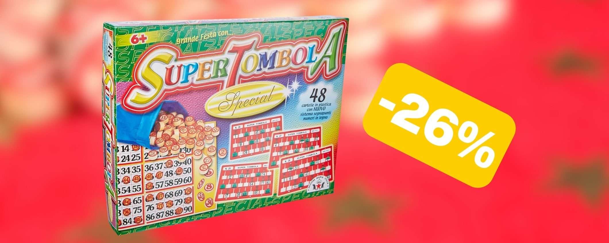 A Natale divertiti con la SUPER TOMBOLA in offerta su Amazon (-26%)