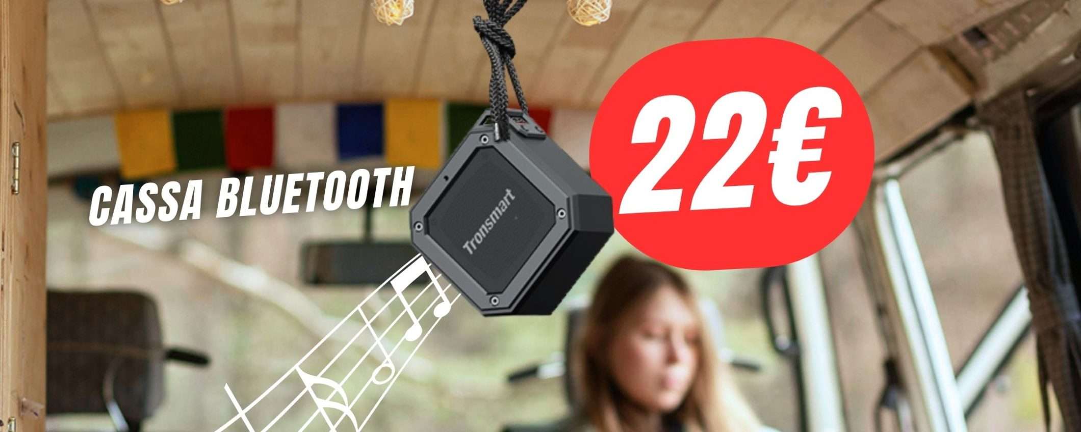 COUPON ESCLUSIVO per questa Cassa Bluetooth: solo 22€!