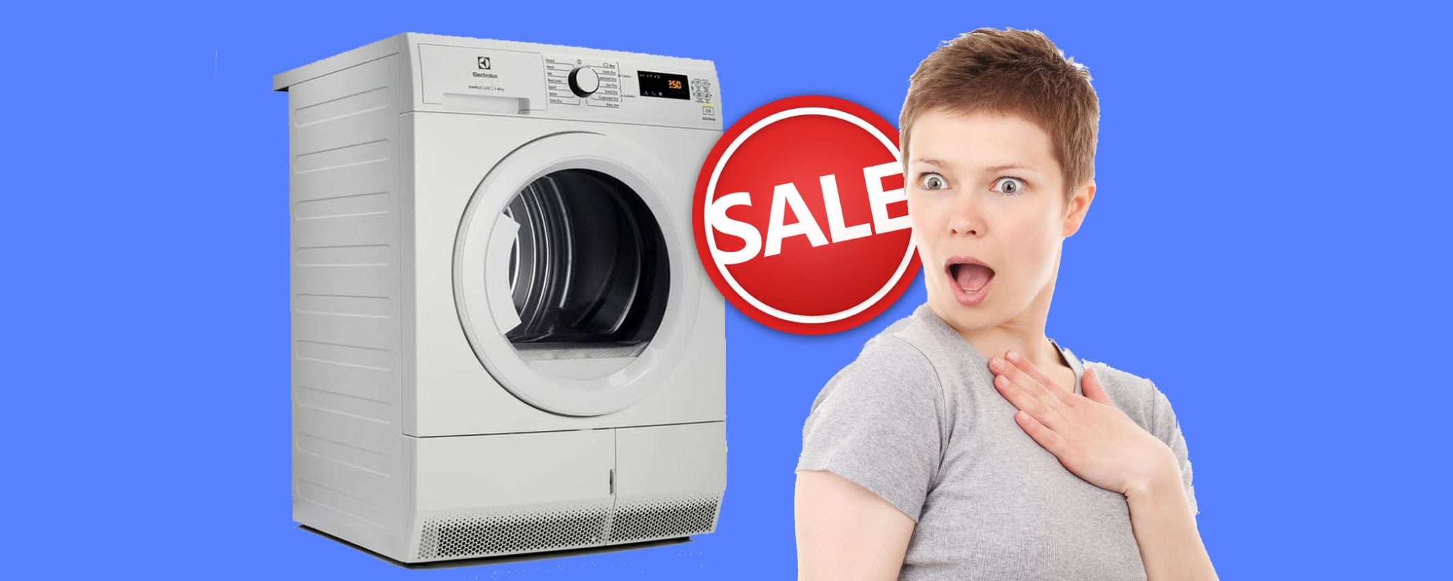 Asciugatrice Electrolux da 8 kg A++ in offerta PAZZESCA (-47%)