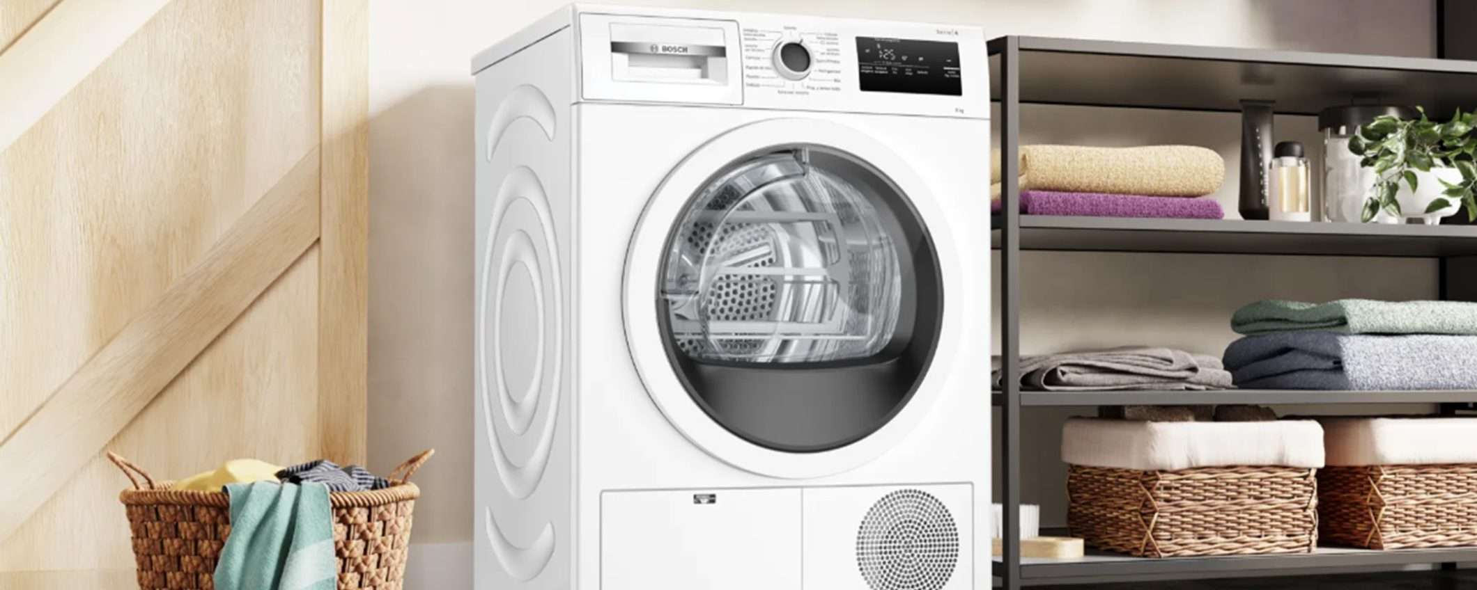 Asciugatrice Bosch da 8 kg Classe A++ a soli 499€ (Sottocosto)