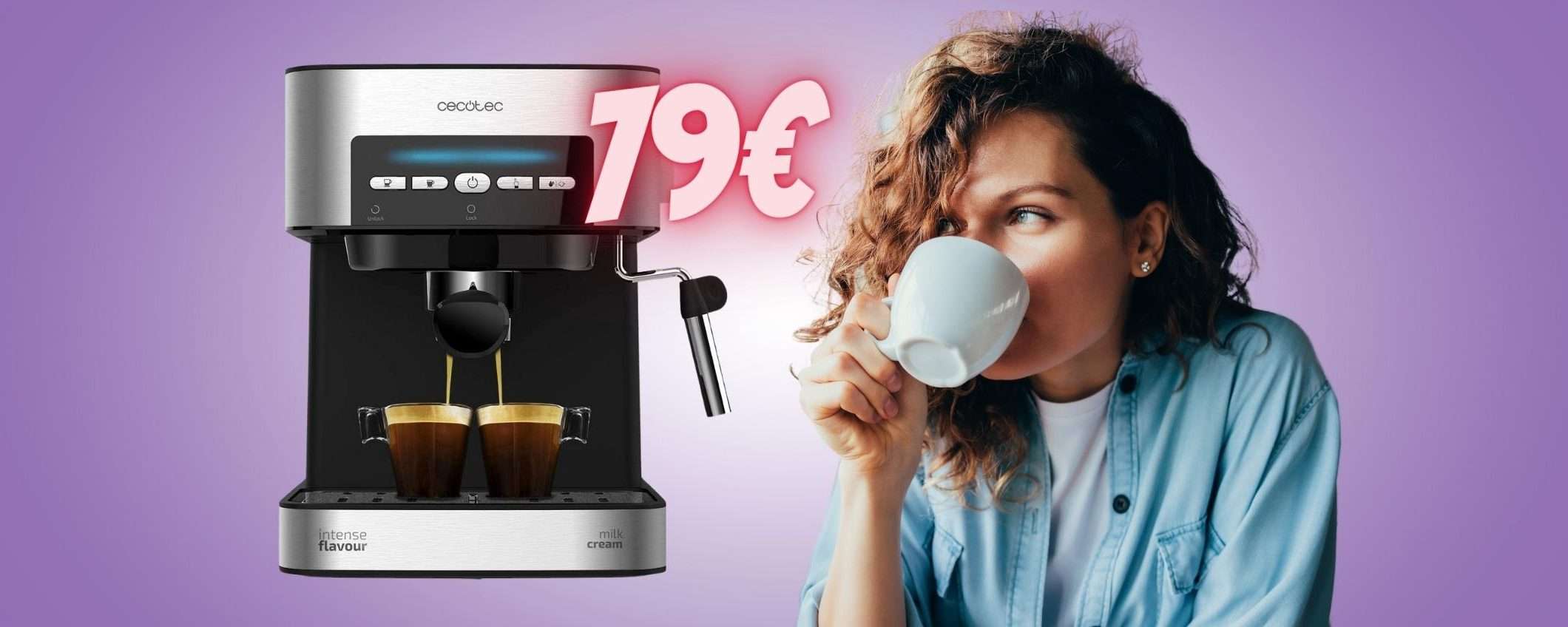 Caffè espresso buono come al Bar con questa macchina a soli 79€