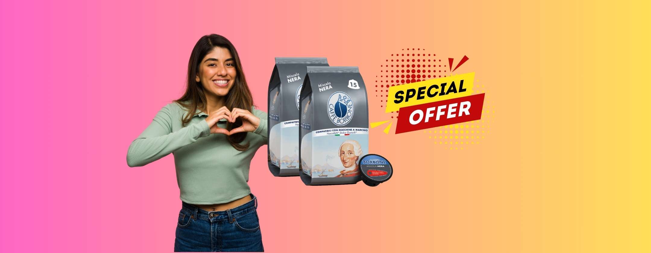 Capsule Borbone Dolce Gusto Compatibili Nescafè Miscela Nera