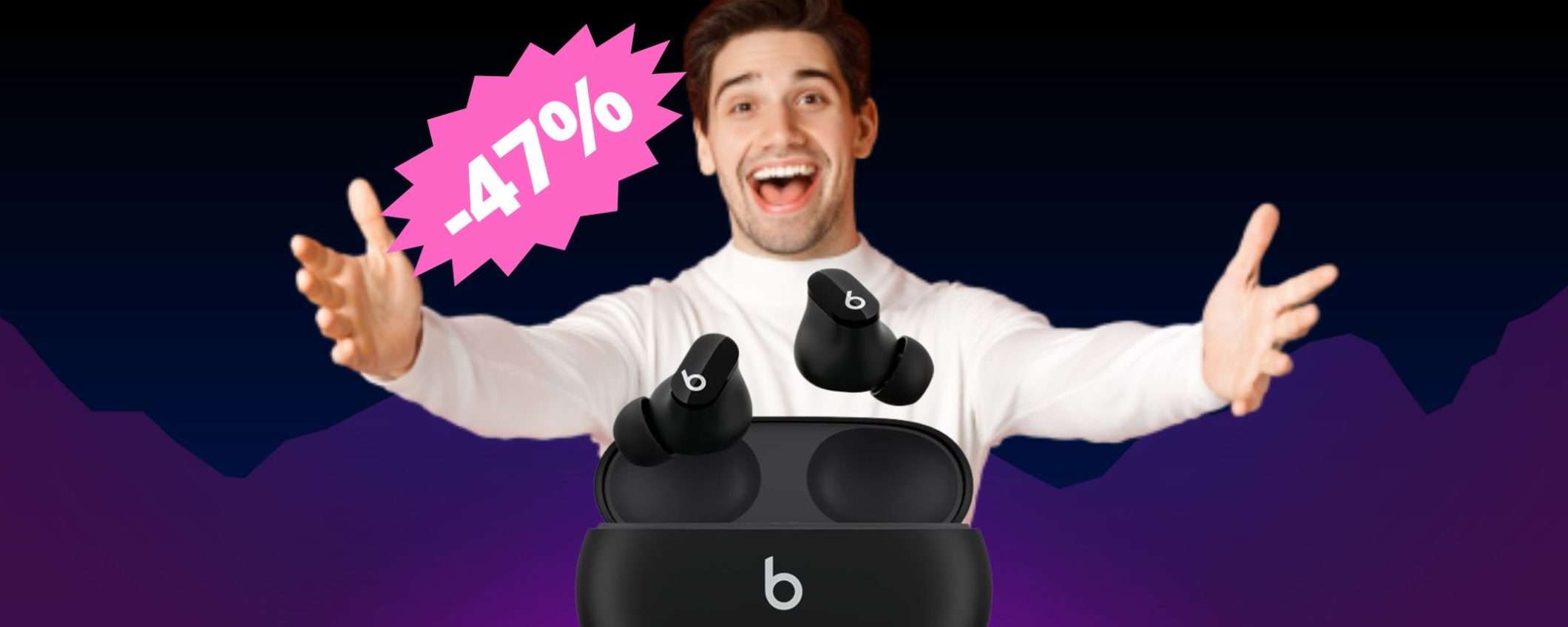 Auricolari Beats Studio Buds: sconto FOLLE del 47%