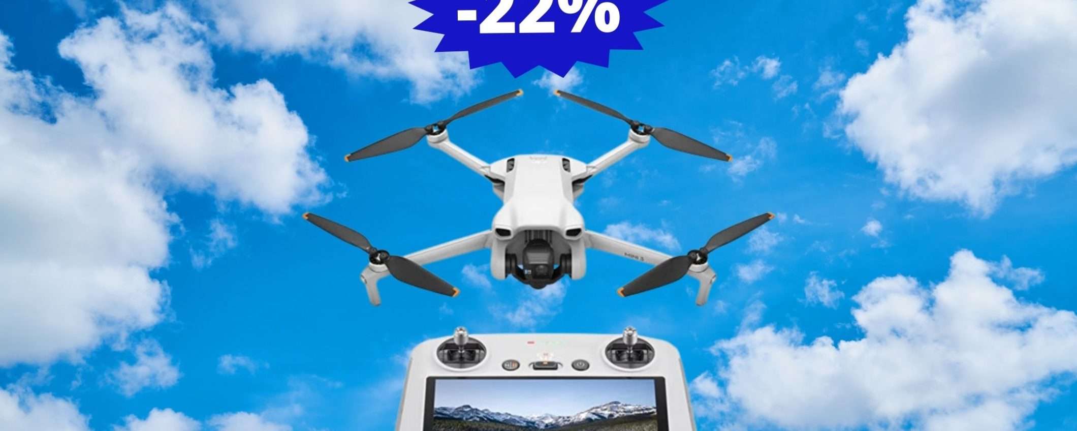 DJI Mini 3: l'OCCASIONE che stavi cercando (-22%)