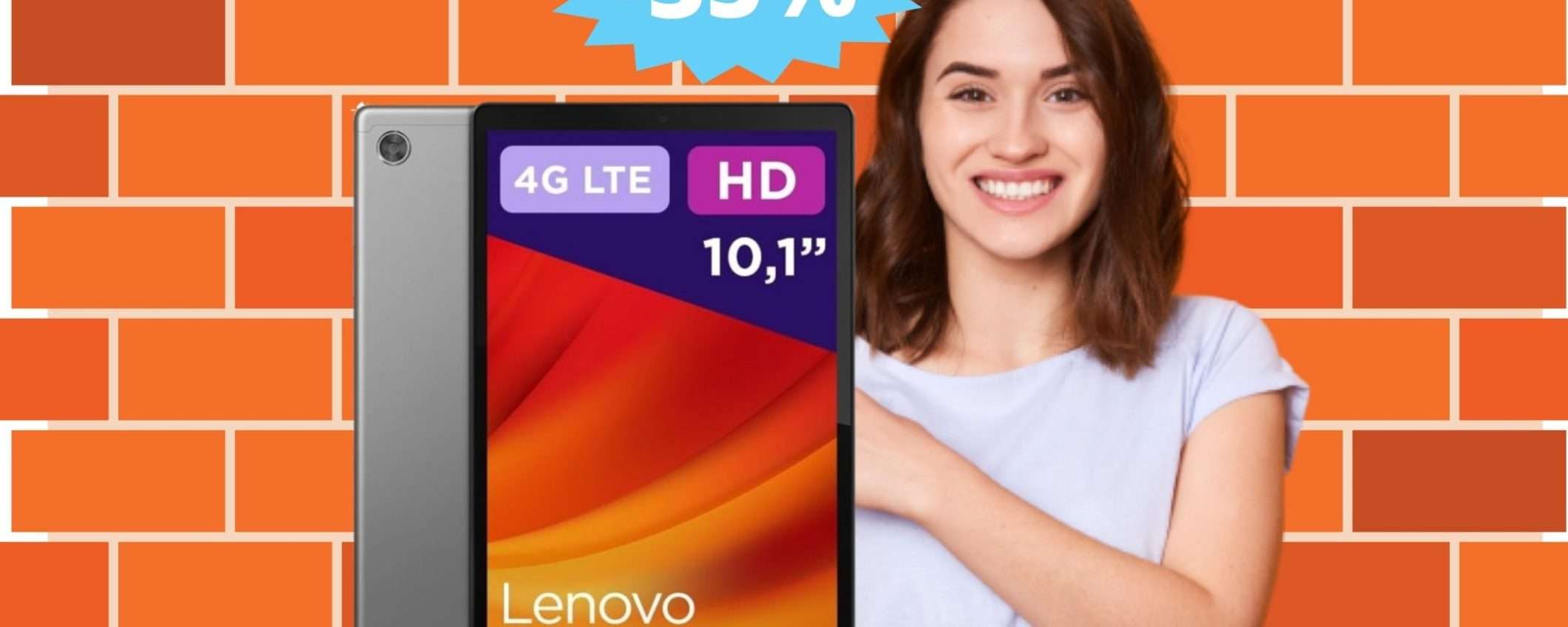 Lenovo Tab M10: OFFERTA irresistibile del 35% di sconto