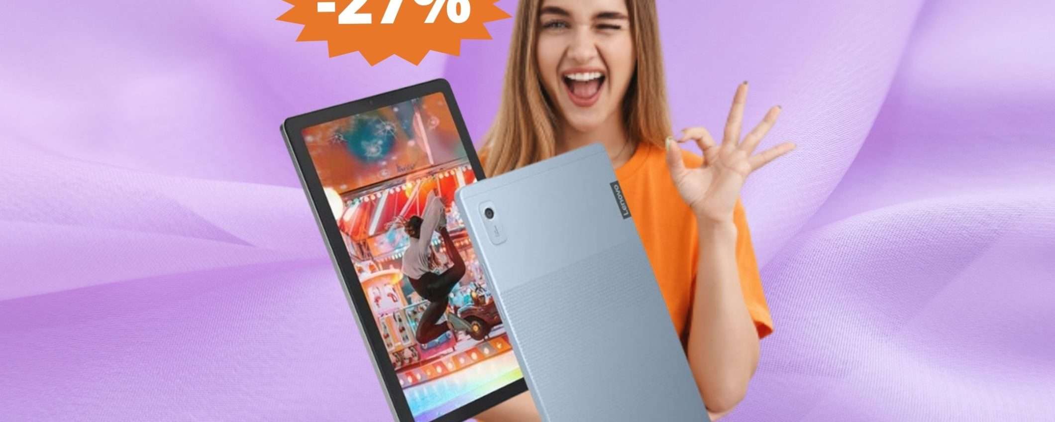 Lenovo Tab M9: OFFERTA esclusiva su Amazon (-27%)