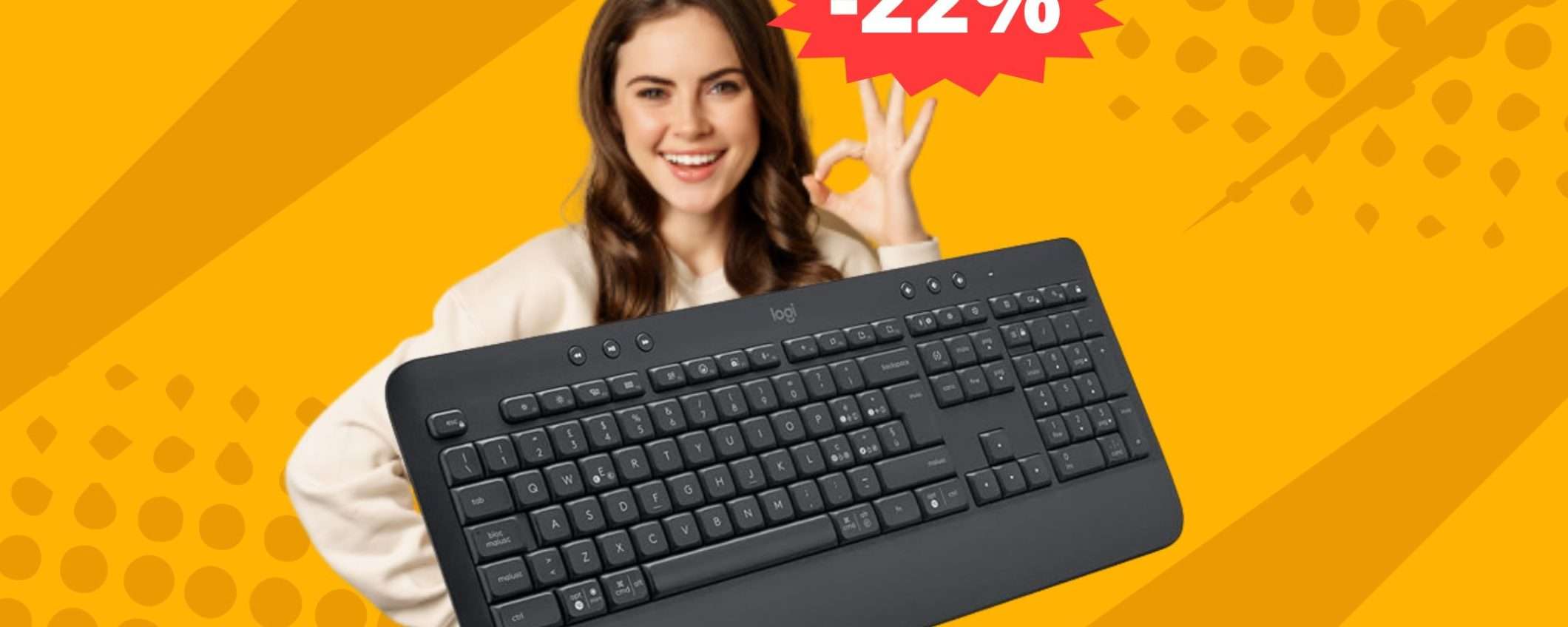 Logitech Signature K650: raffinata, robusta e in SUPER sconto